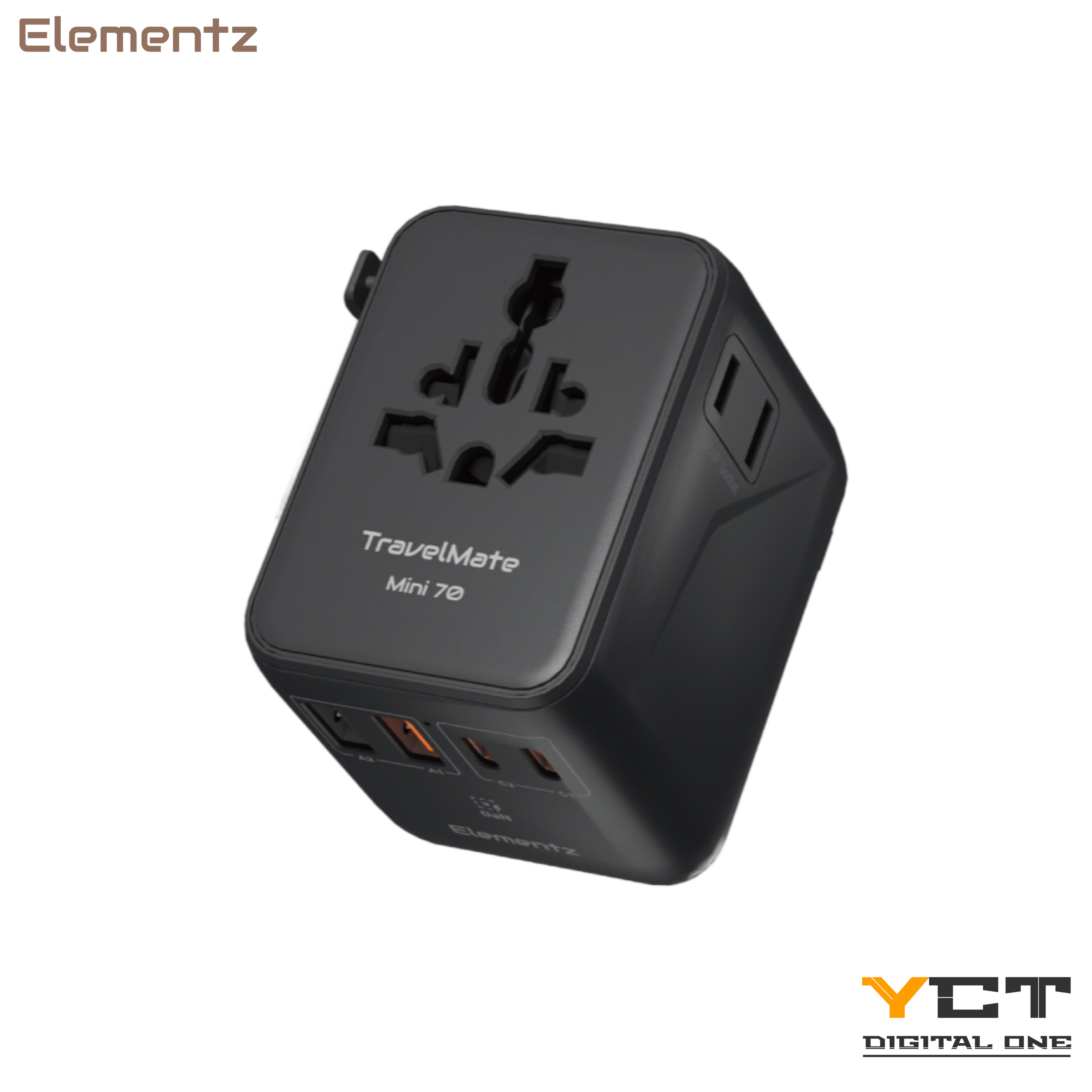 Elementz TravelMate Mini 70W 旅行轉插 (PT-W70M)