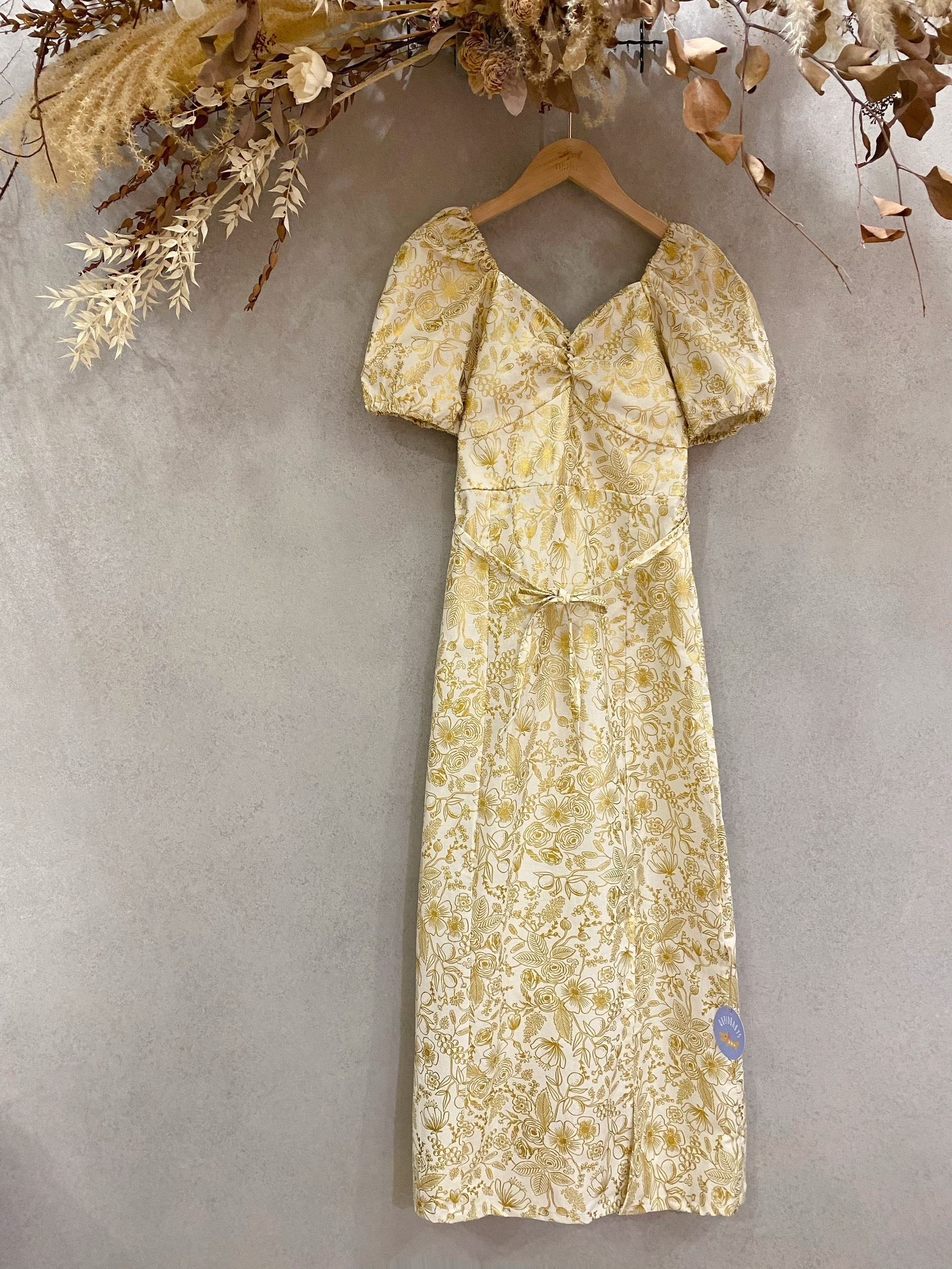 滿版燙金 媽咪王妃長洋裝