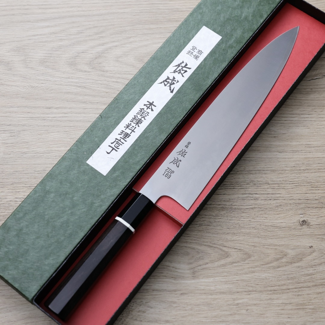 佑成 牛刀 270mm ZDP189粉末HSS鋼 黑檀八角柄