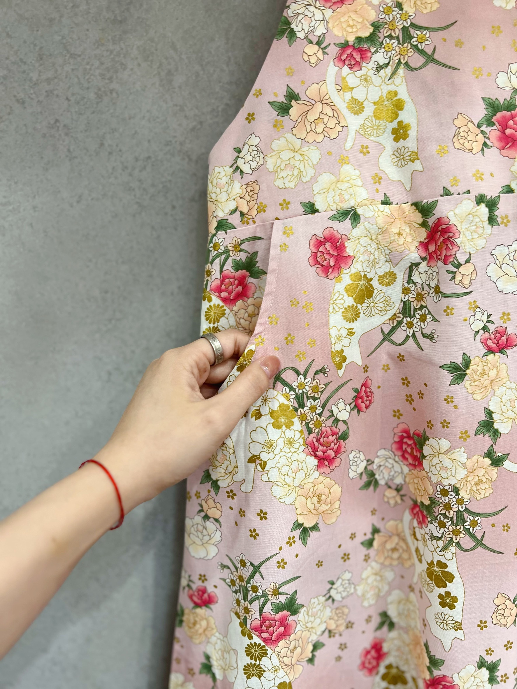 燙金粉貓 媽咪仙度瑞拉長洋裝2.0