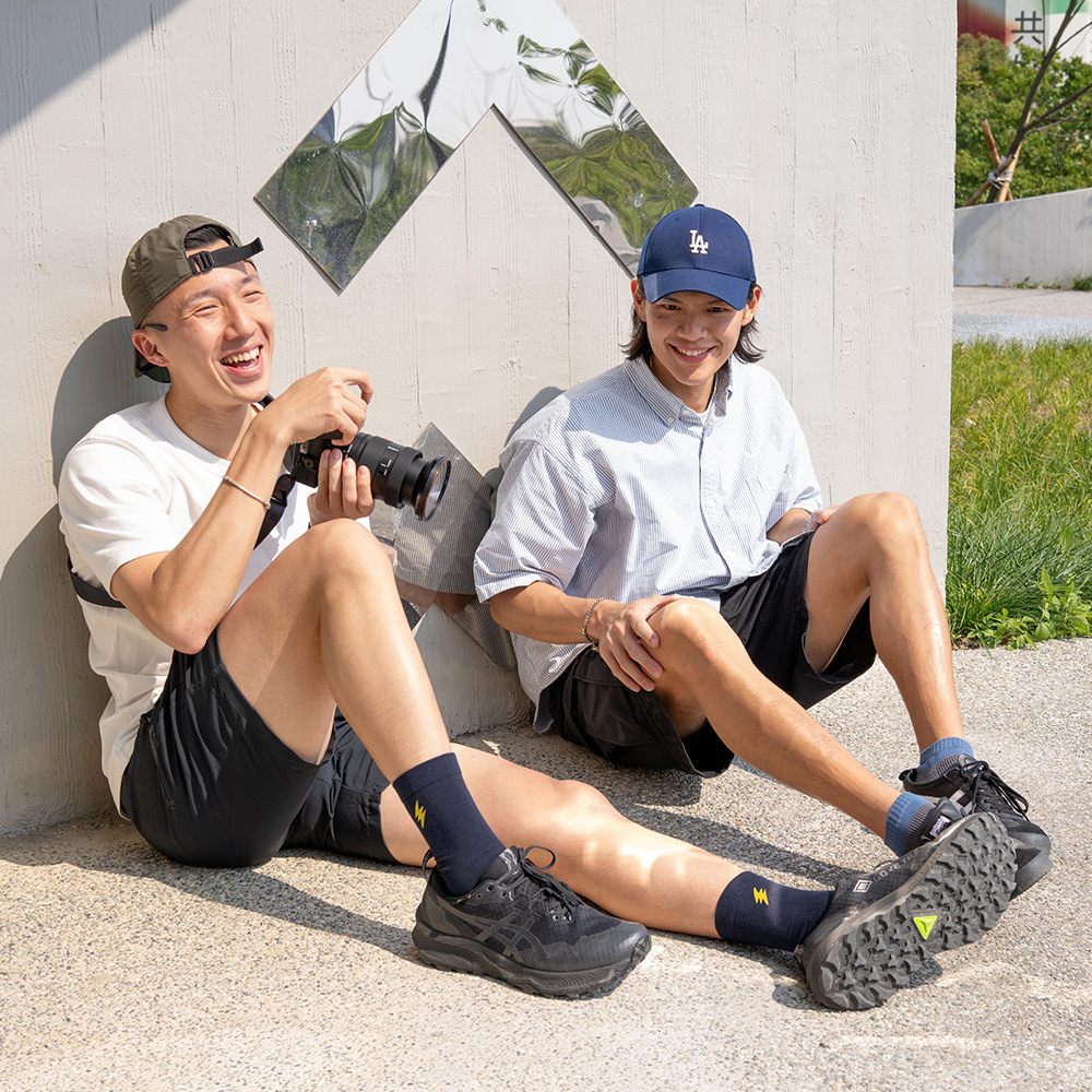 《Flash》輕壓力閃光襪-電掣青-中筒-L〈除臭/薄感〉