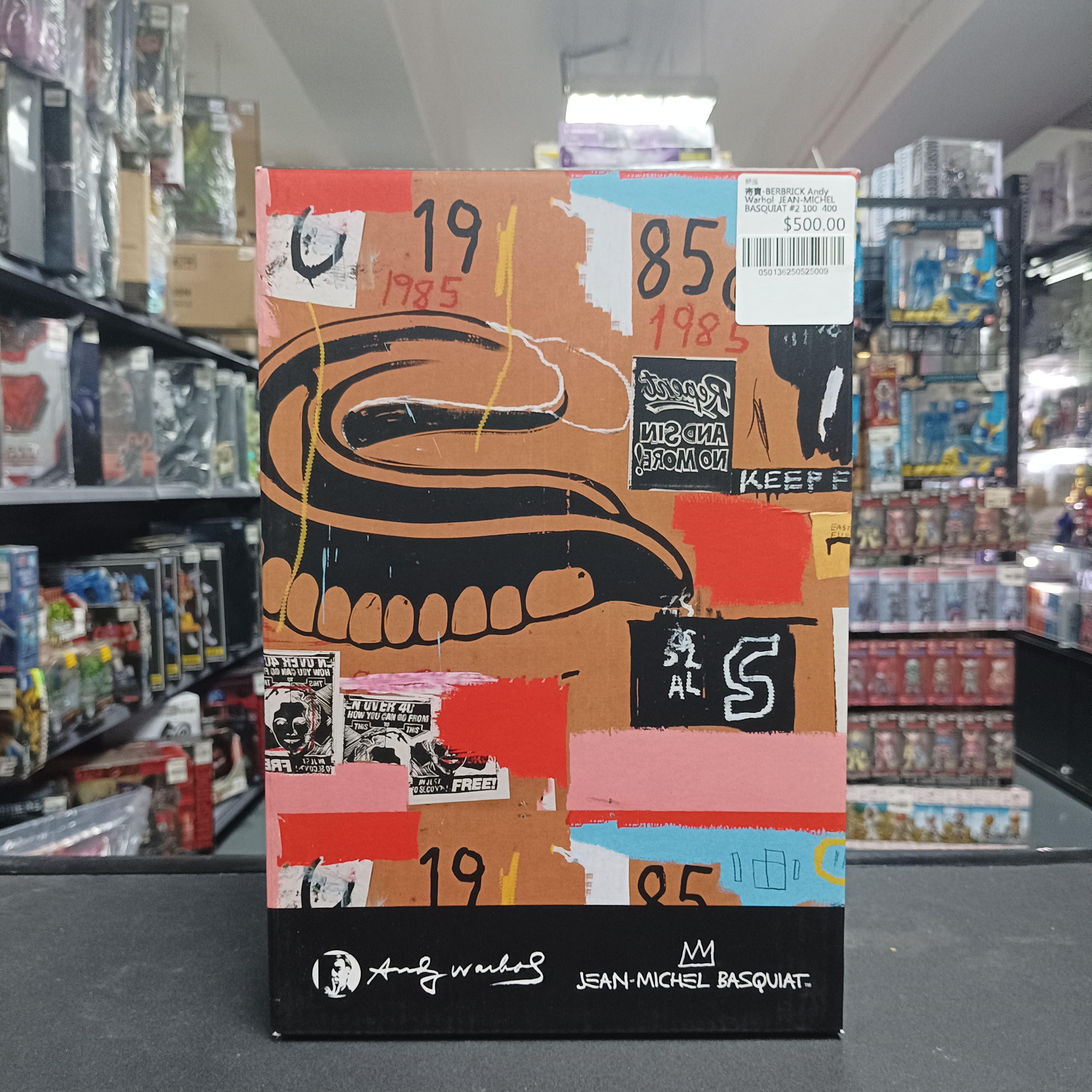 寄賣-BE@RBRICK Andy Warhol × JEAN-MICHEL BASQUIAT #2 100％ & 400％