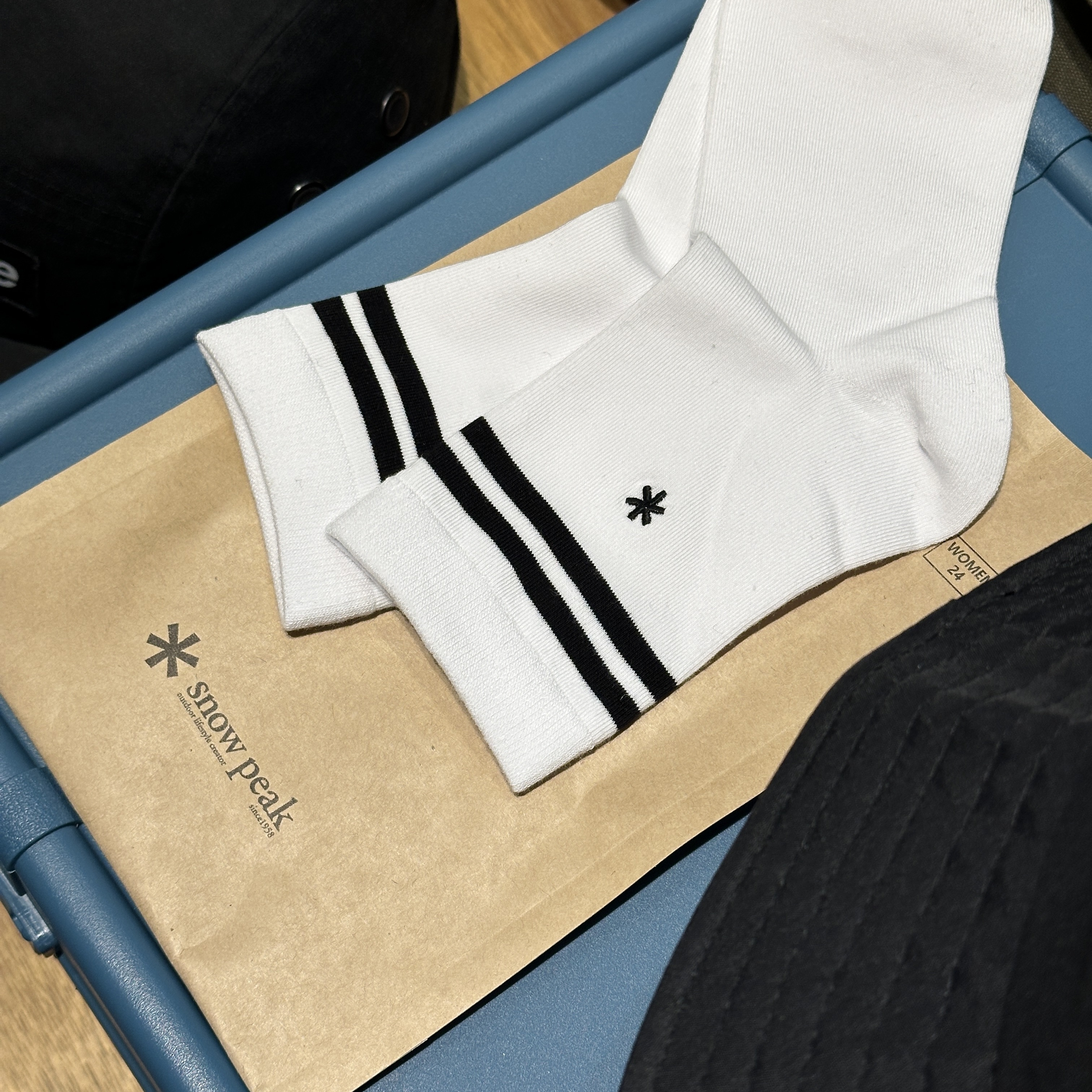 【現貨】snow peak 25ss 條紋中筒襪 薄款