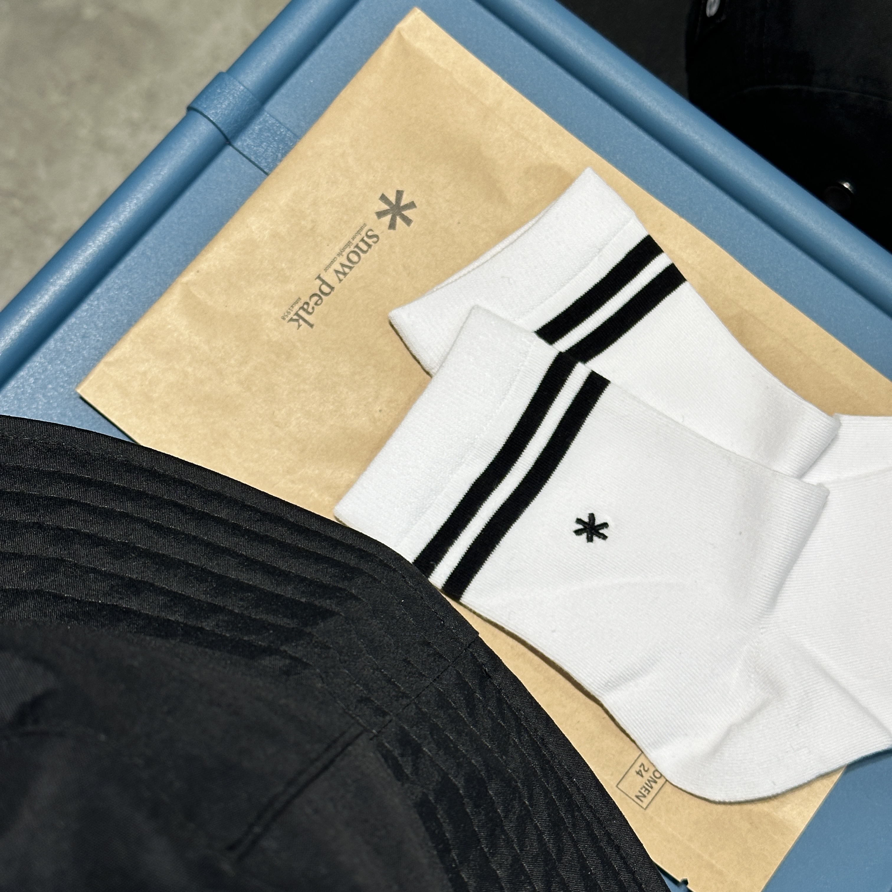 【現貨】snow peak 25ss 條紋中筒襪 薄款