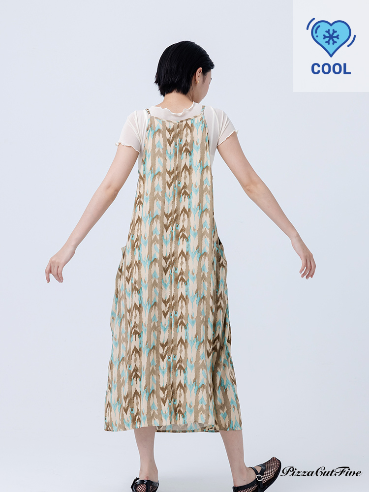 [兩件1580｜涼感洋裝]暈染紋理口袋細肩洋裝 PizzaCutFive PCF252487079