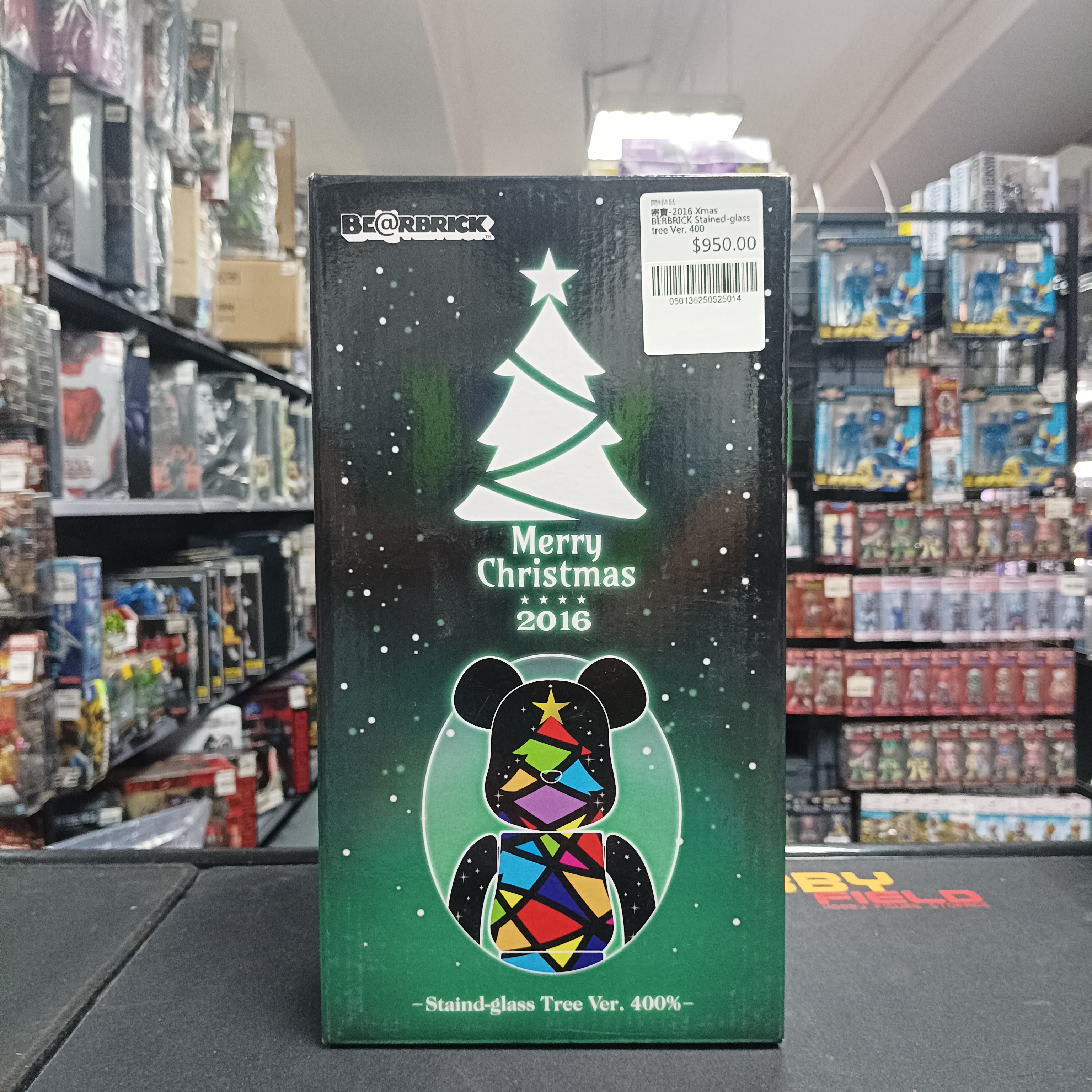 寄賣-2016 Xmas BE@RBRICK Stained-glass tree Ver. 400％