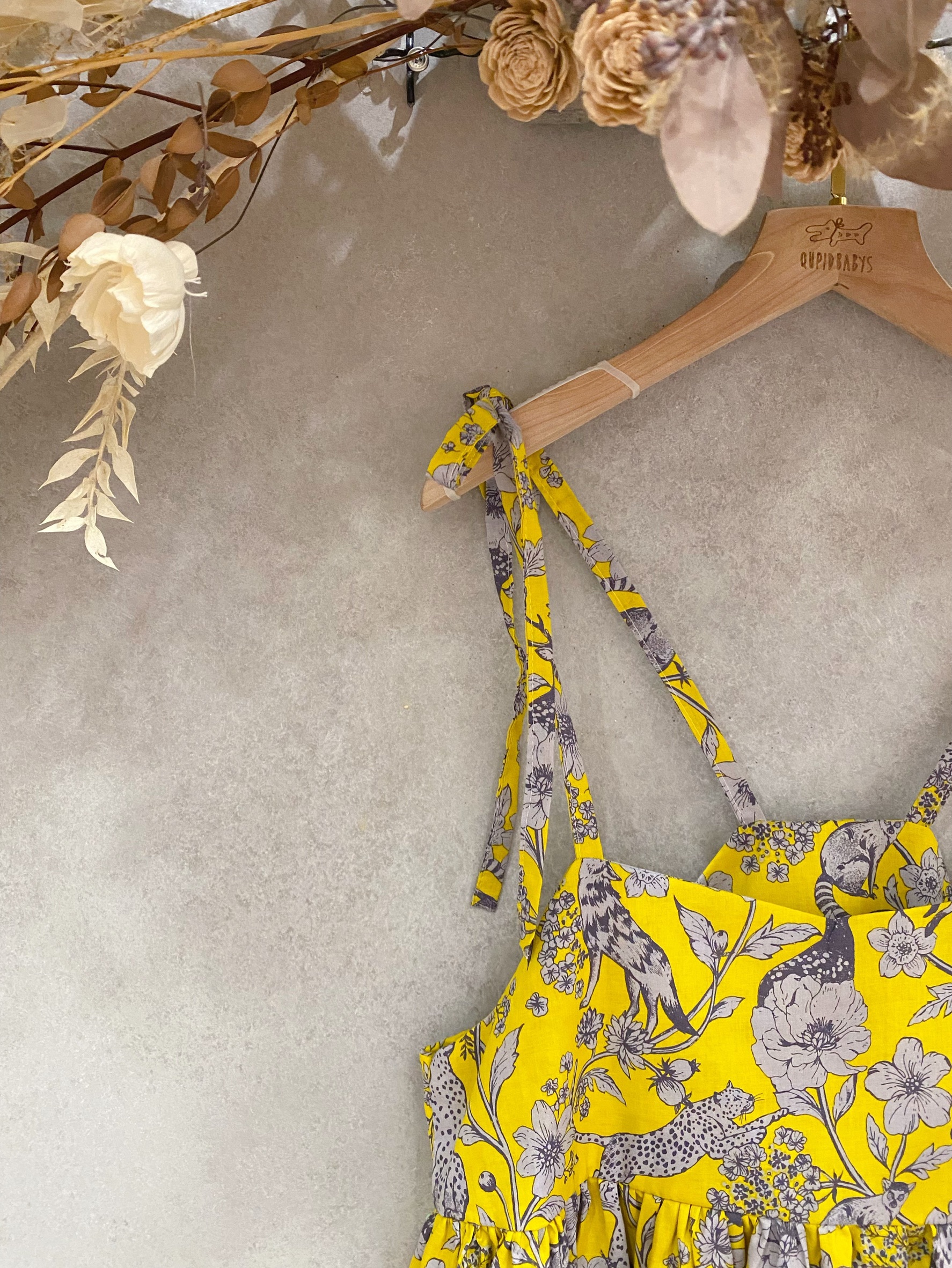 古家黃動物 媽咪吊帶長洋裝