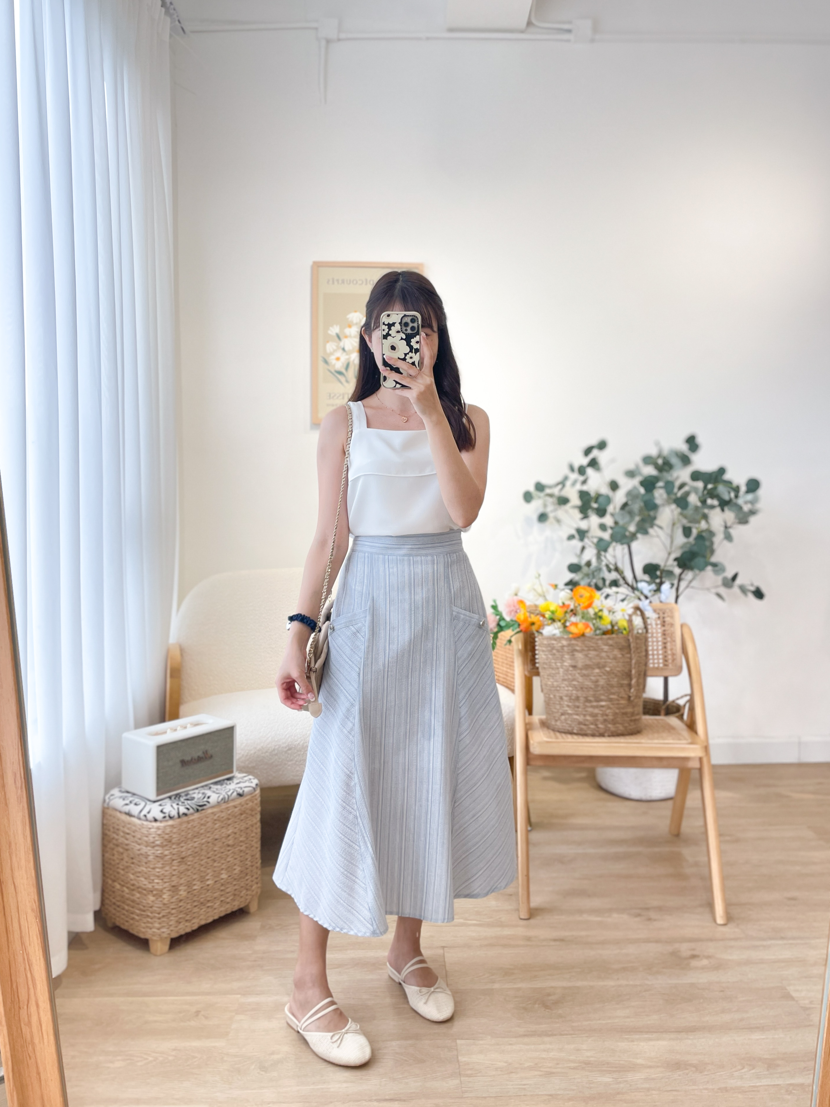 SK551 Celestial Tide Long Skirt
