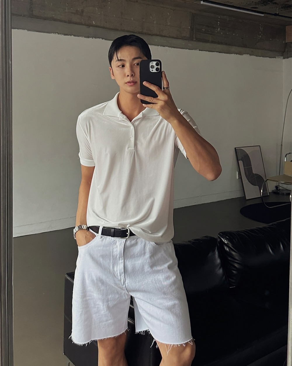 (韓國獨家特價)絲絨肌肉型T恤