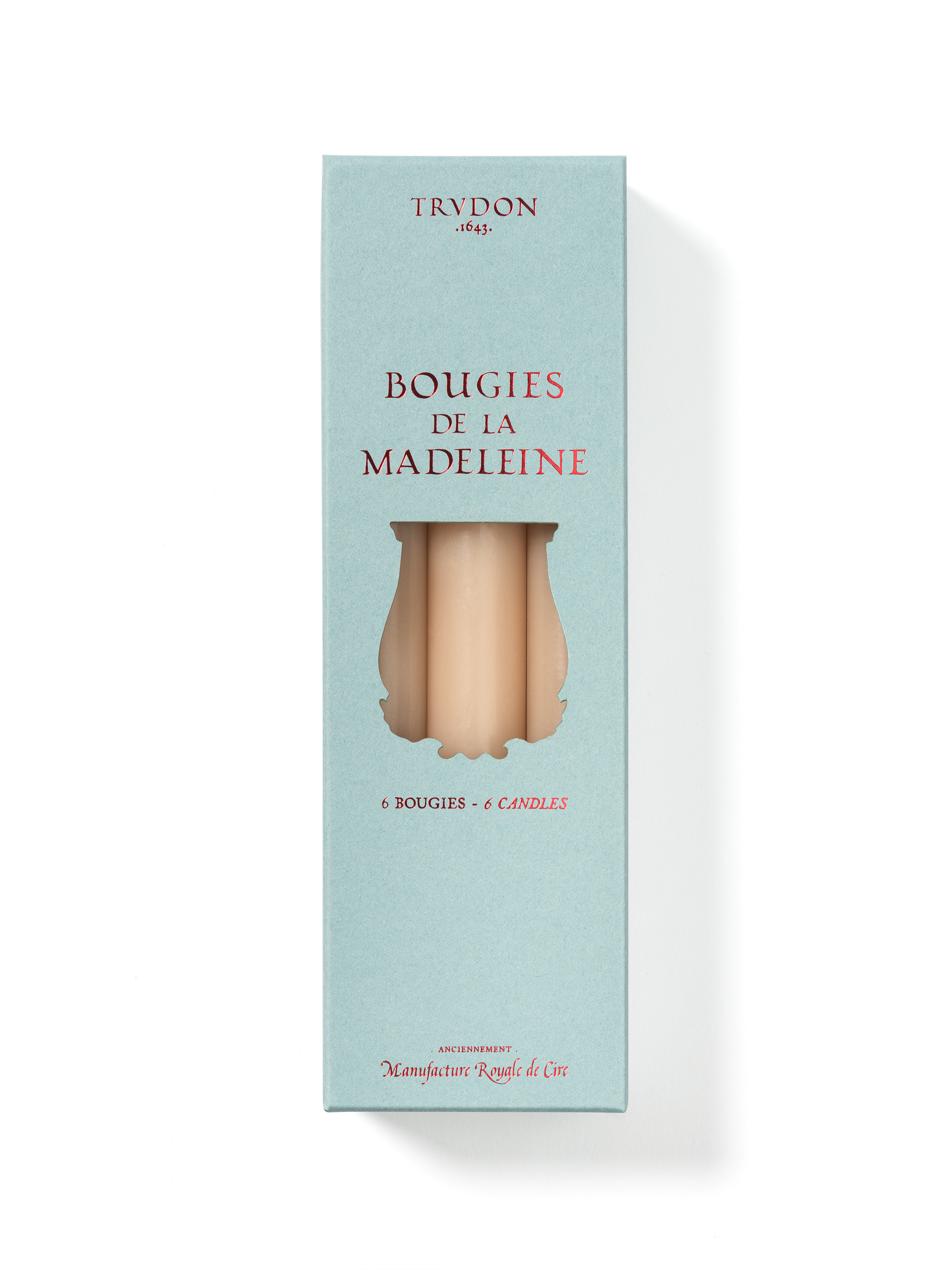 Trudon 馬德萊娜細蠟燭 石像白