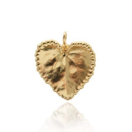 1TA0524-277 THALLO Emotions Cyclamen Pendant Mini Steelwire Layer 24K Gold Vermeil On Sterling Silver Gold #s567a (A-SK-E)