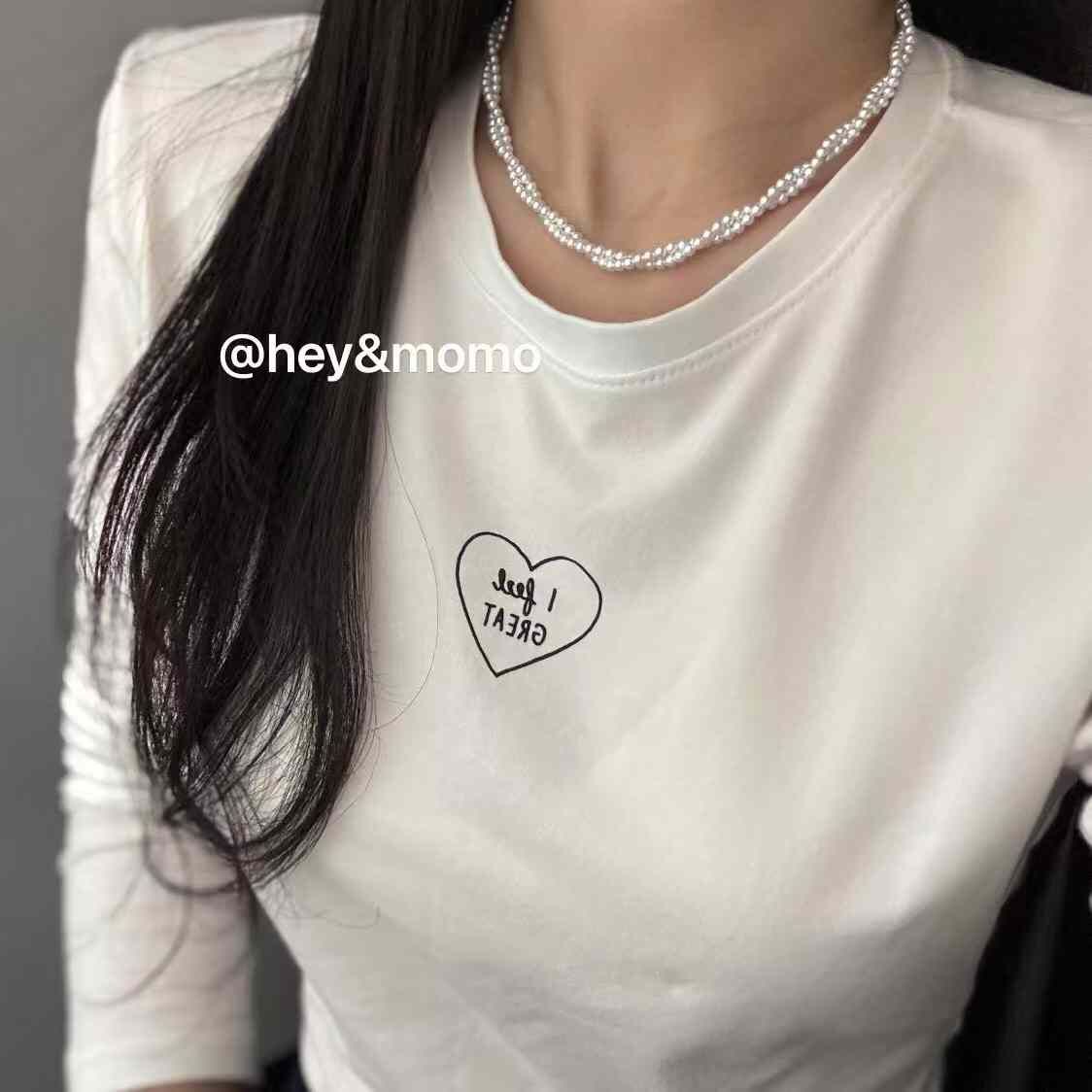 HM4371 925銀雙層珍珠纏繞編織氣質項鍊