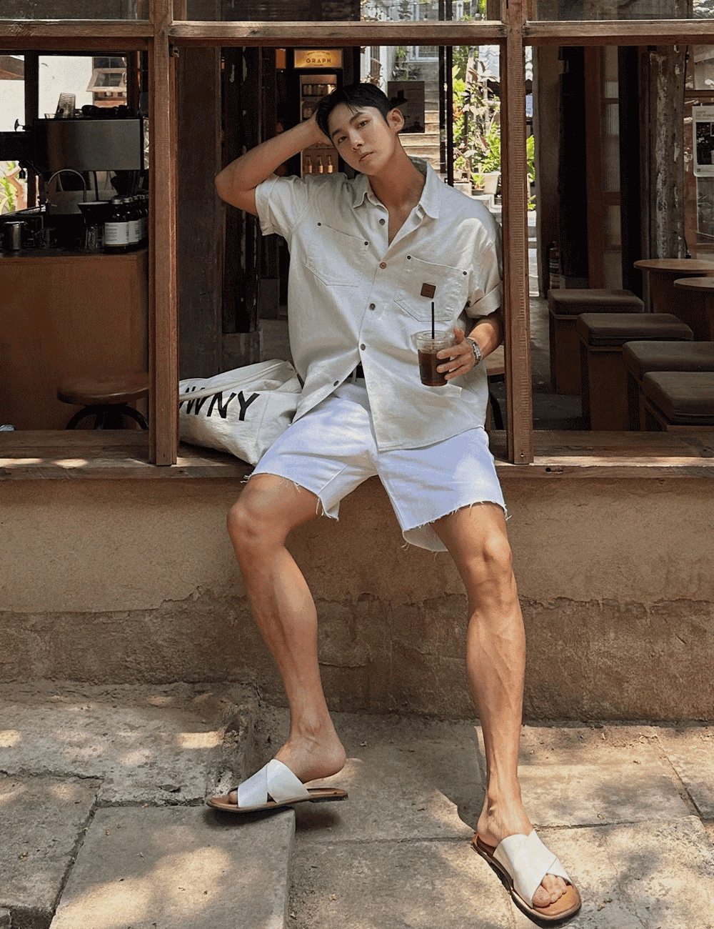 Pokey 短版棉質牛仔褲