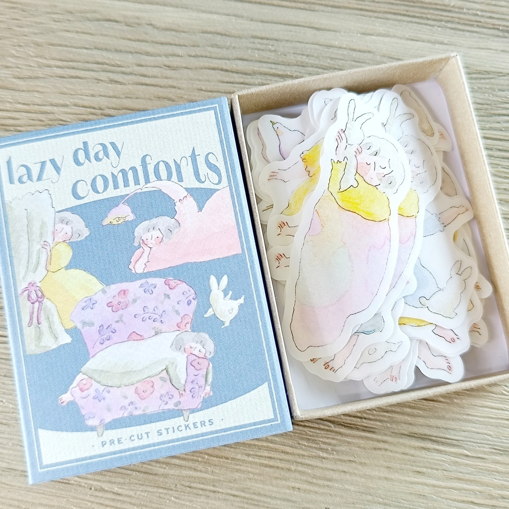 Dodolulu．火柴盒系列貼紙盒 09-慵懶的一天