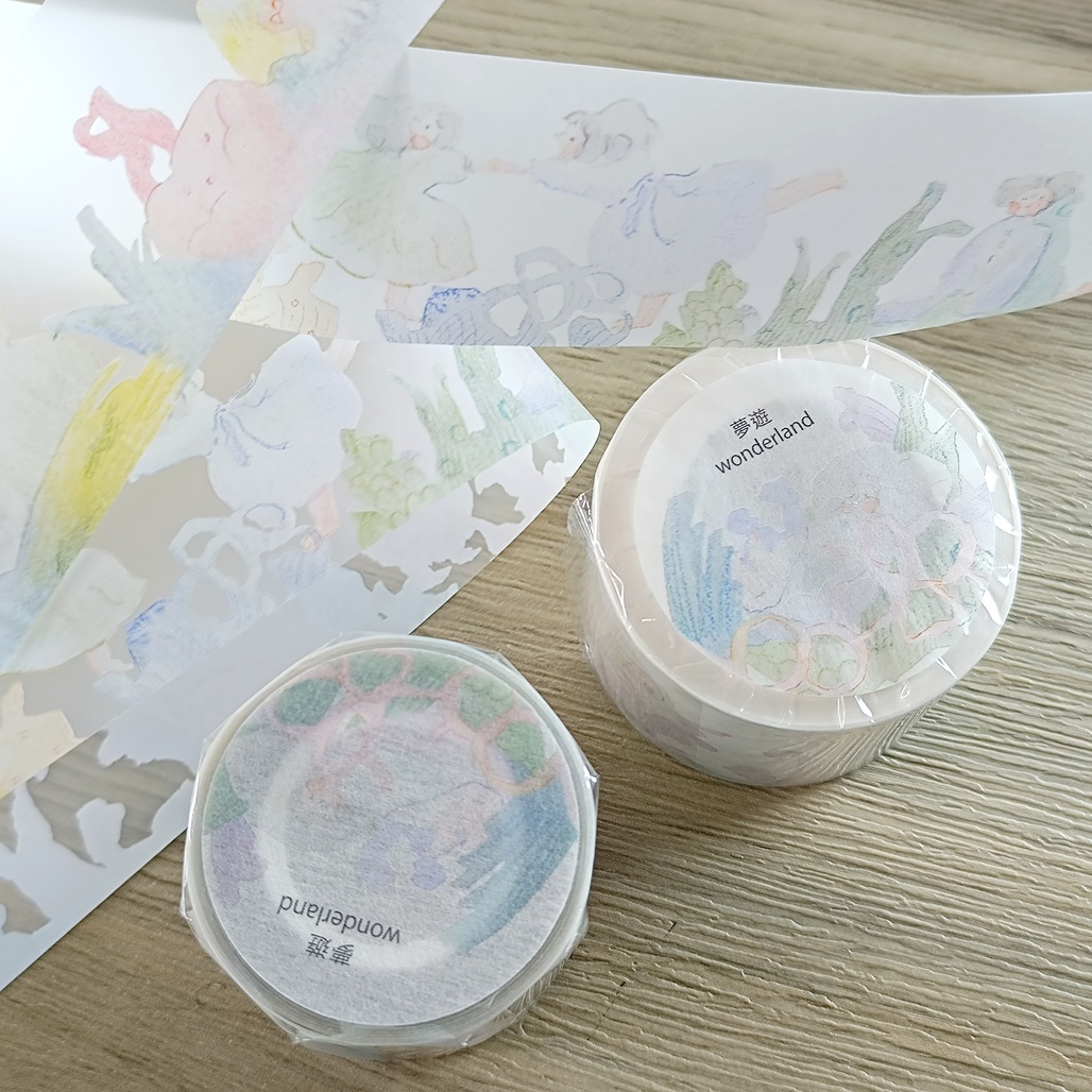 Dodolulu．夢遊 3.5cm霧面PET/和紙膠帶 <整捲/分裝>