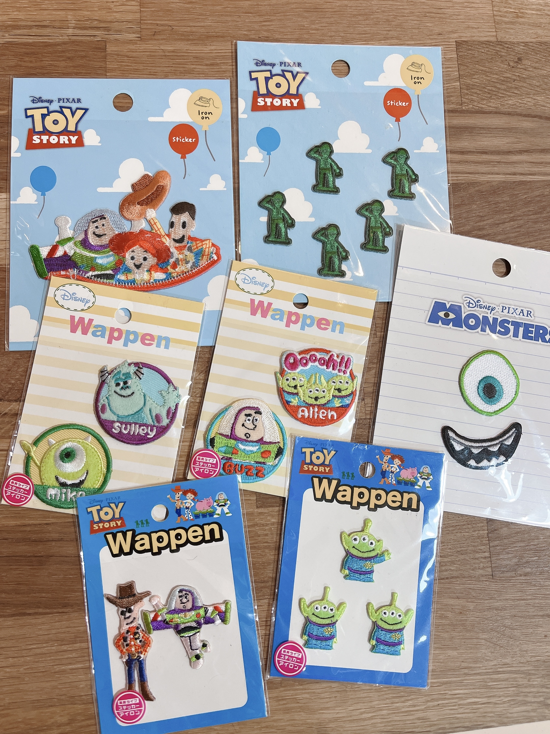 玩具總動員 怪獸電力公司 刺繡 燙貼｜ Pixar TOY Story WAPPEN