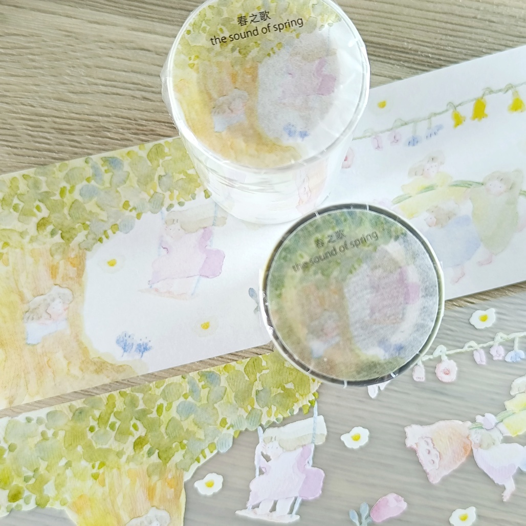 Dodolulu．春之歌 7cm霧面PET膠帶 <整捲/分裝>