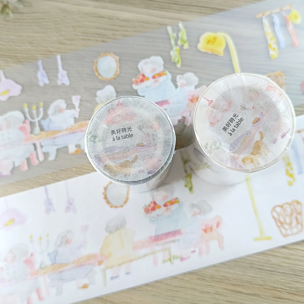 Dodolulu．美好時光 7cm霧面PET膠帶 <整捲/分裝>