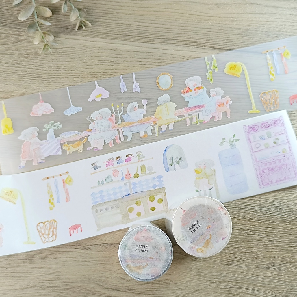 Dodolulu．美好時光 7cm霧面PET膠帶 <整捲/分裝>