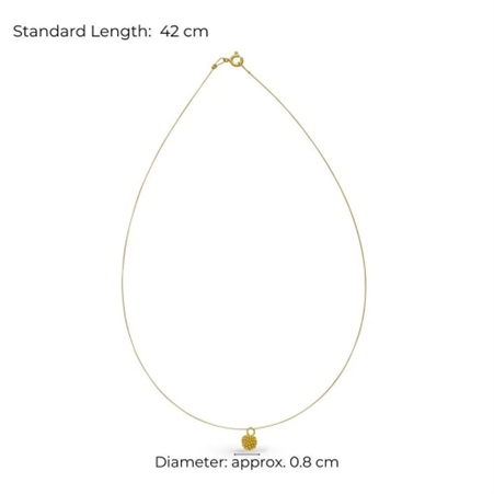 1TA0524-283 THALLO Ioni Pendant Mini Steelwire Layer 24K Gold Vermeil On Sterling Silver Gold #s333a (A-SK-E)