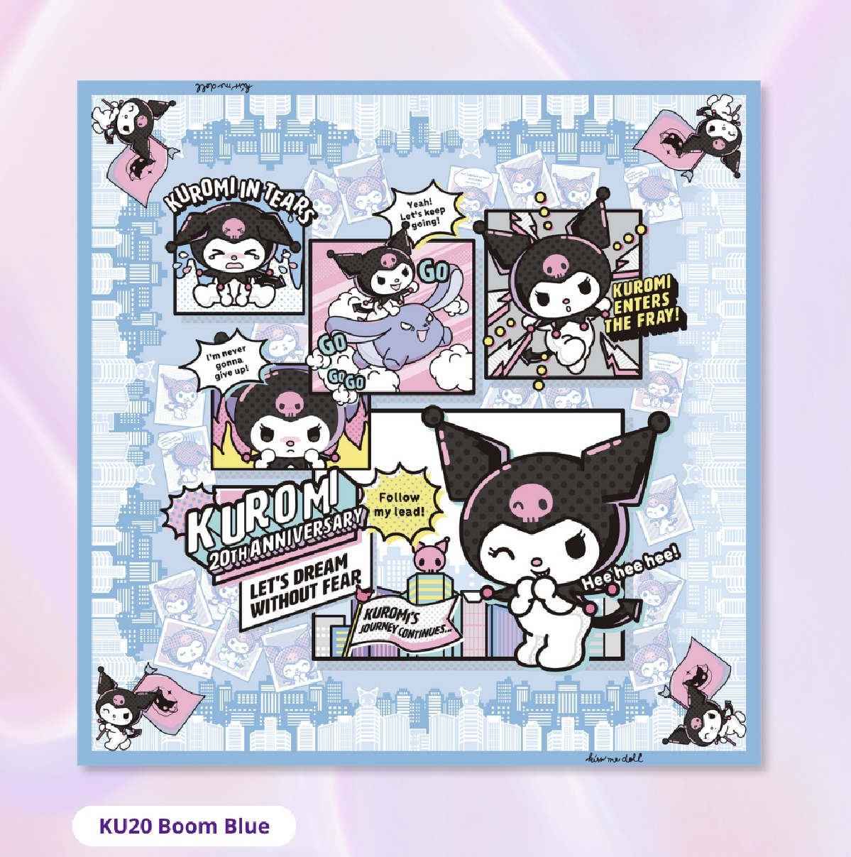 KISS ME DOLL - 真絲絲巾 ( KUROMI )