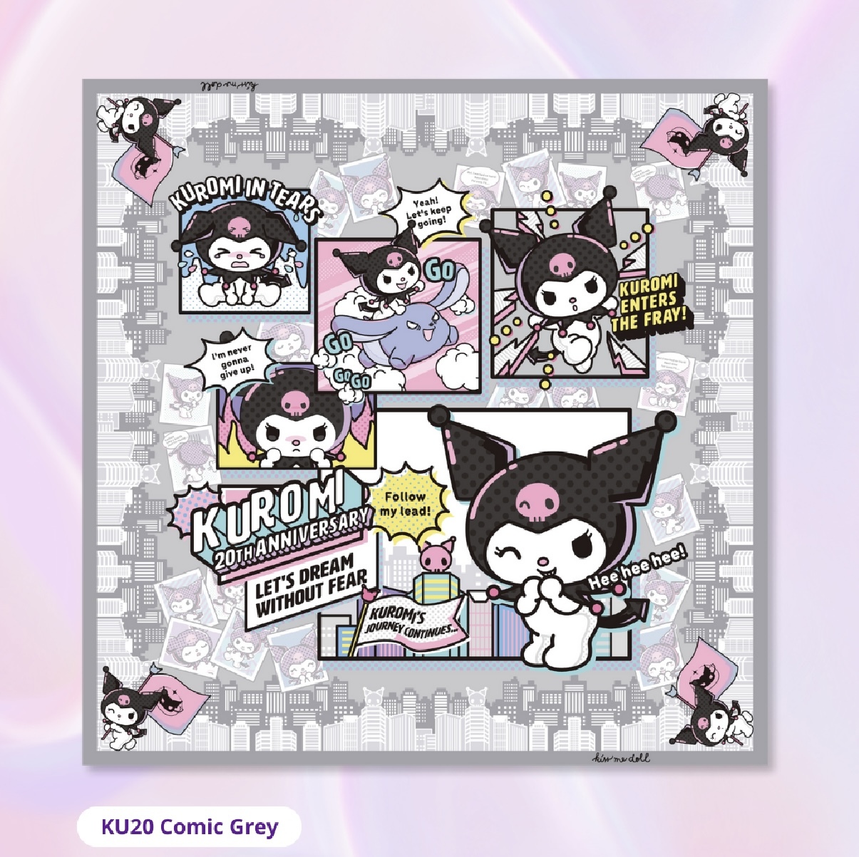 KISS ME DOLL - 真絲絲巾 ( KUROMI )