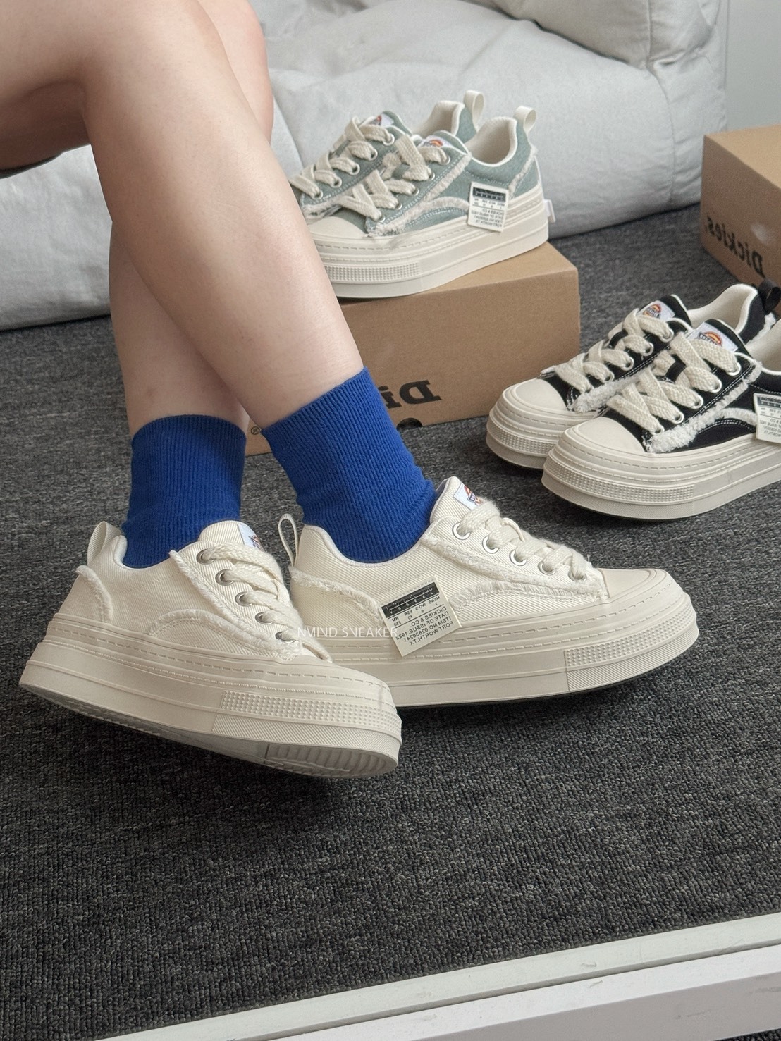 <快速出貨> Dickies 厚底增高帆布鞋 3色