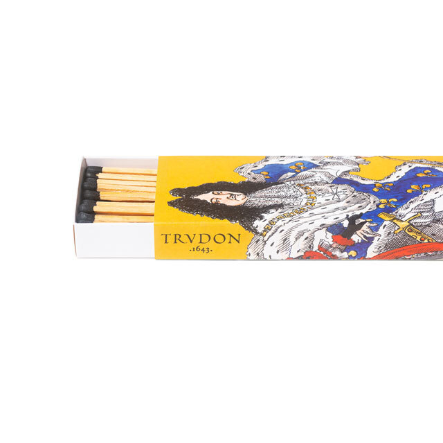 Trudon 限量香氛火柴 黃/國王 皮革菸草