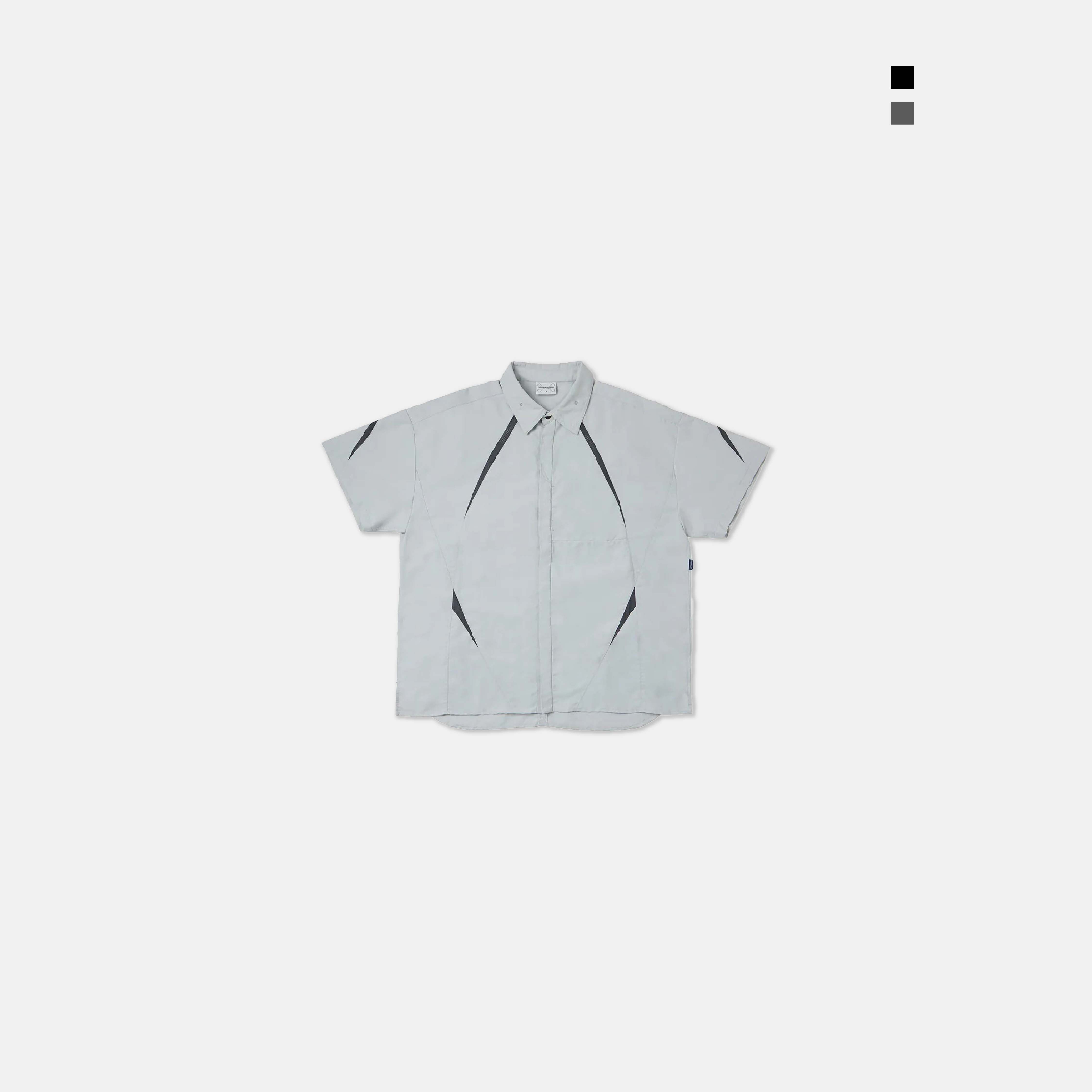 【最後現貨】Nozzle Quiz Supplex® Form Shirt 混紡 風切線 短袖 襯衫