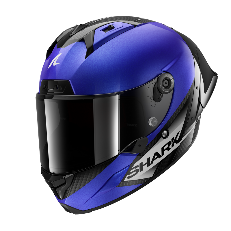 SHARK AERON-GP BLANK 藍色 素色 頂級賽道帽