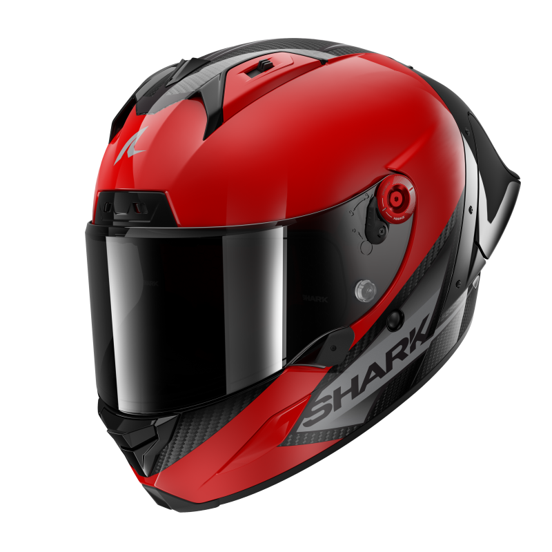 SHARK AERON-GP BLANK 紅色 素色 頂級賽道帽