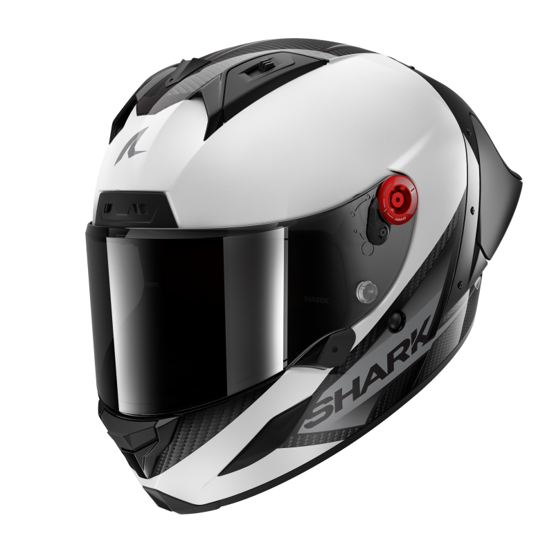 SHARK AERON-GP BLANK 亮白 素色 頂級賽道帽