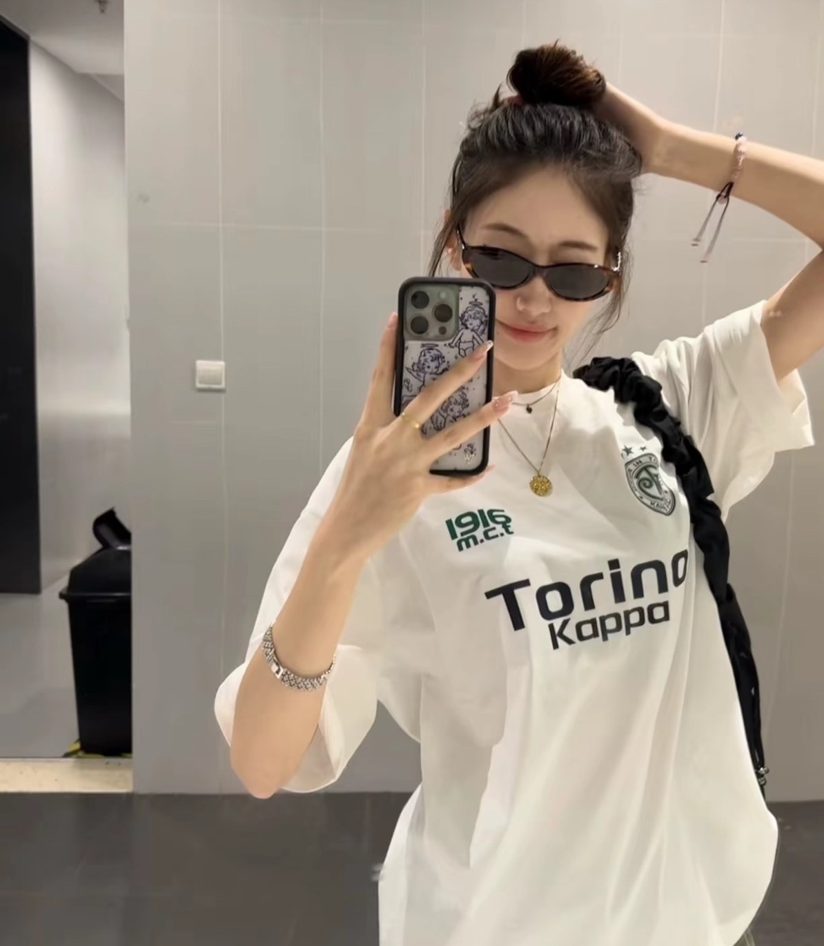 Kappa 1916 涼感印花短T（白色）