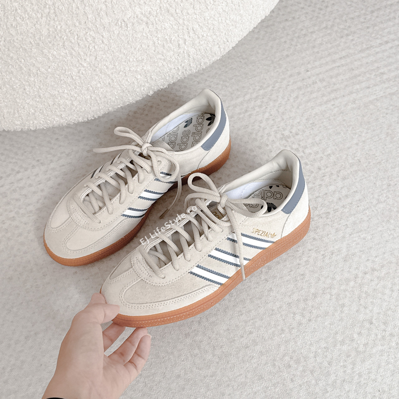 ADIDAS HANDBALL SPEZIAL 奶油藍灰 米色 米灰 霧霾藍 藍綠 焦糖底 男鞋 JH5441 / 現貨