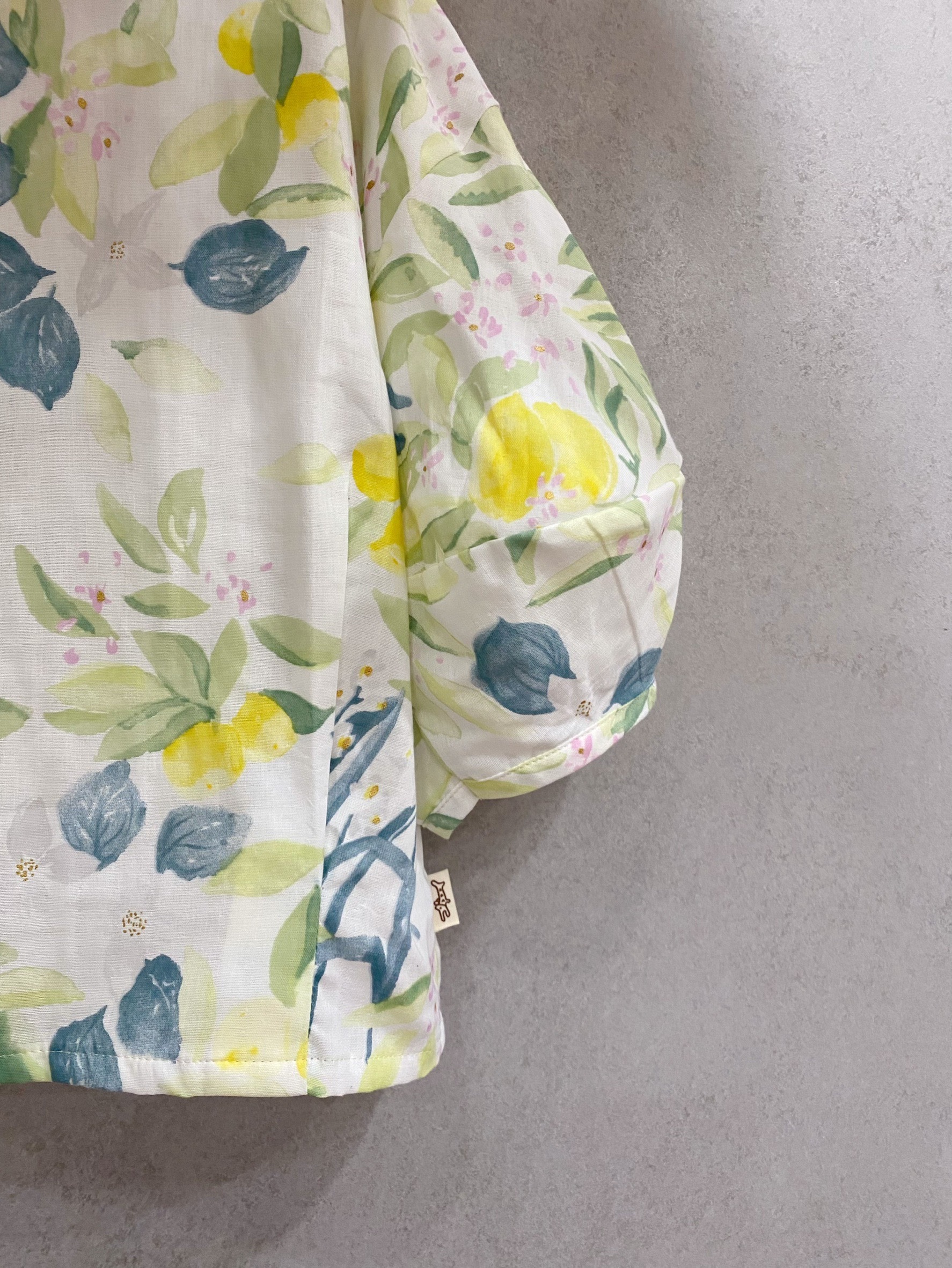 伊藤燙金綠果實花卉 鬱金香上衣