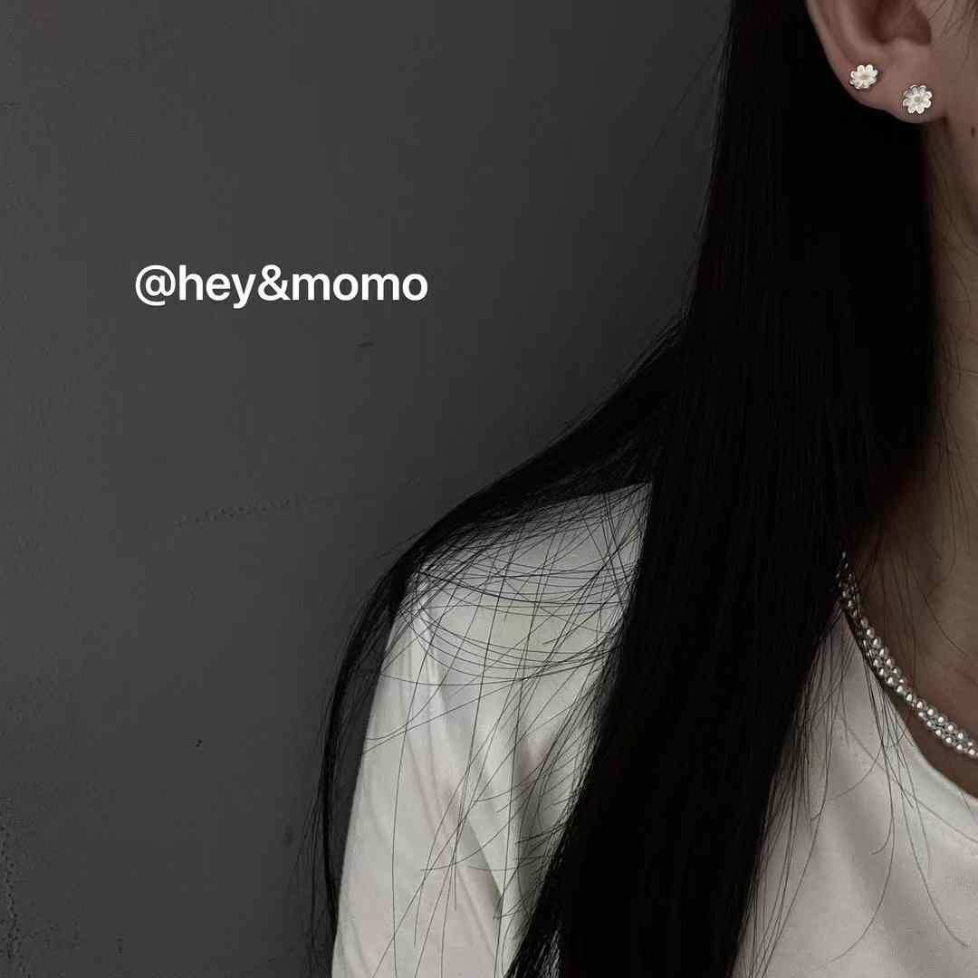 HM4344 925銀夏季超火小雛菊耳骨釘