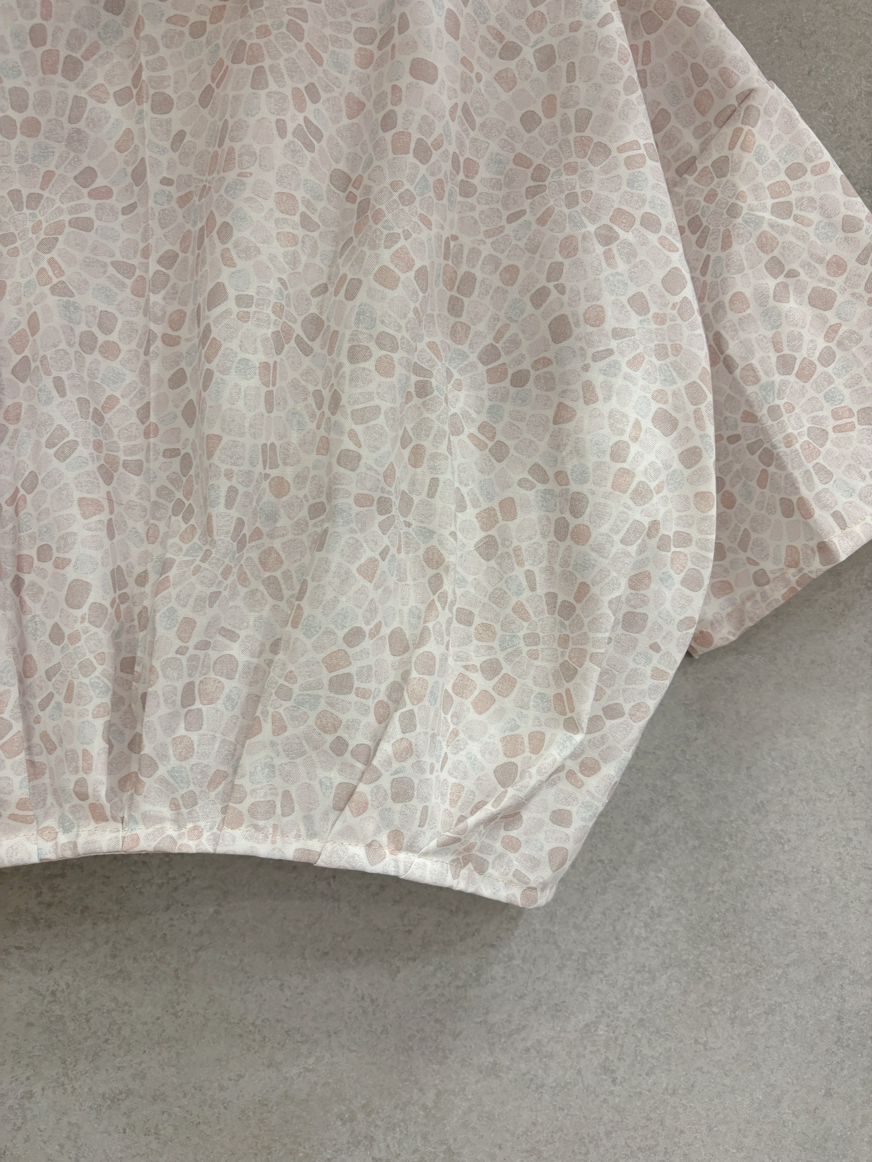 大理石 媽咪襯衫領短外套