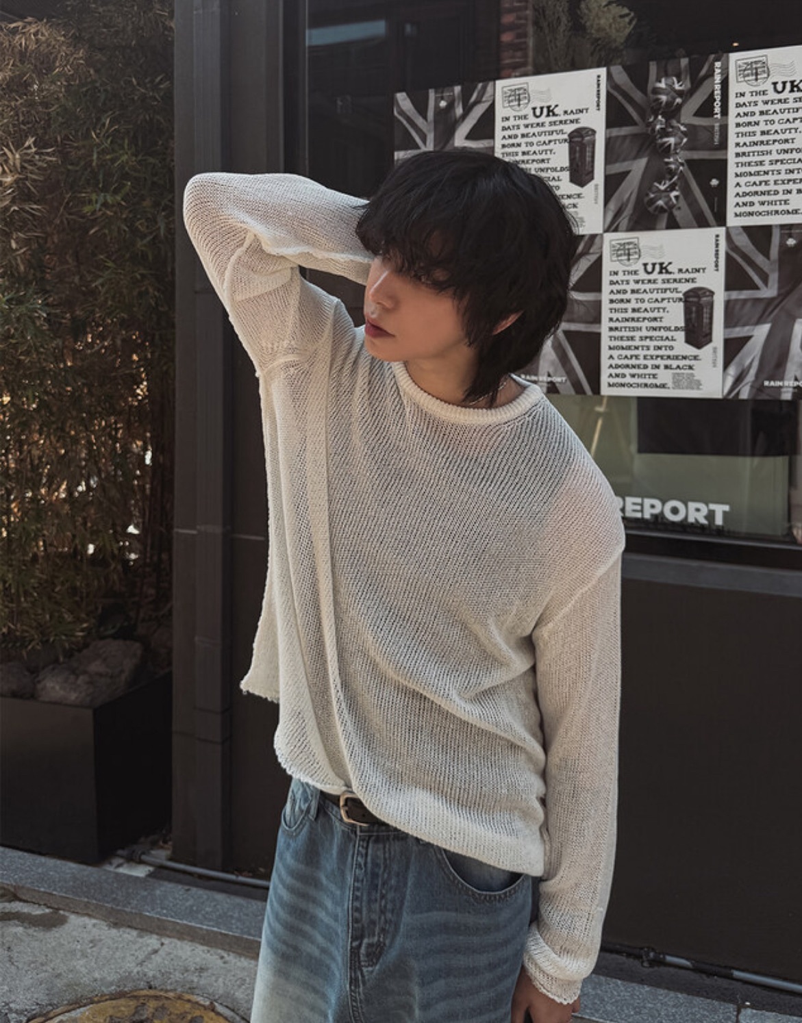 薄紗款長袖上衣