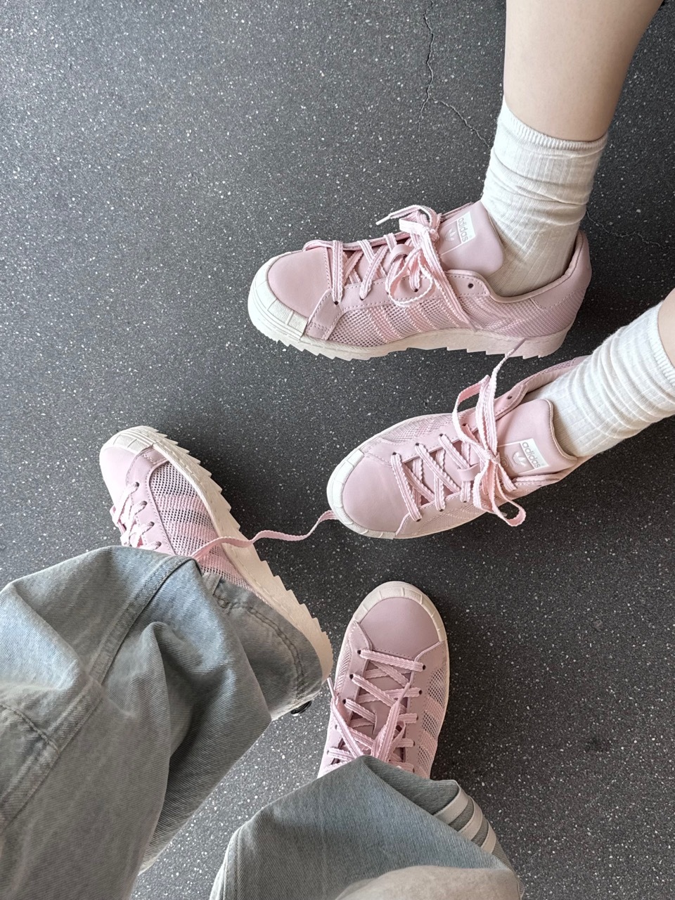 CLOT X ADIDAS ORIGINALS SUPERSTAR BREATHE PINK 淡粉 奶油底 米白 復古 鋸齒底 男女鞋 JS0892 / 預購