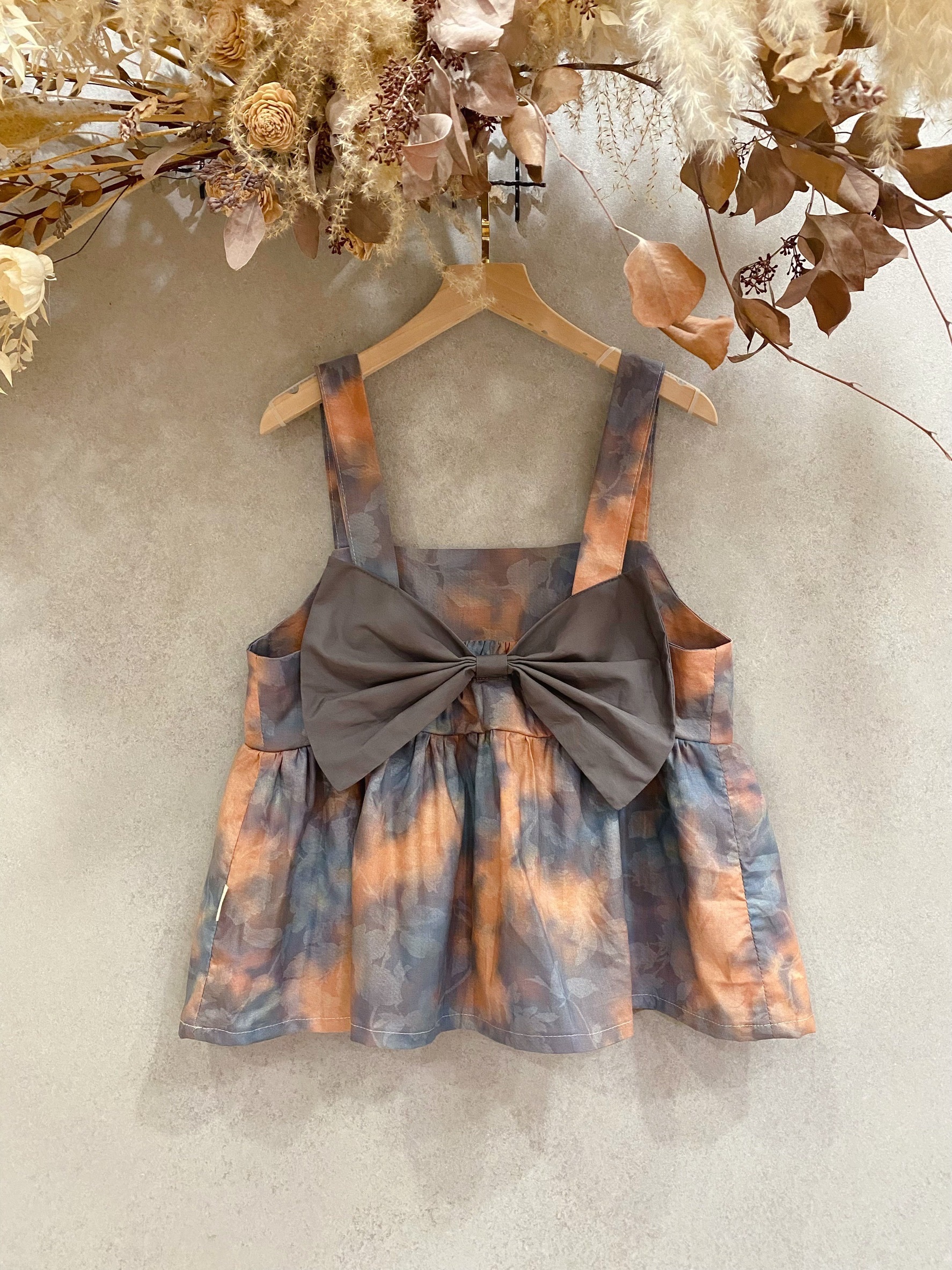 夕陽 媽咪蝴蝶結背心