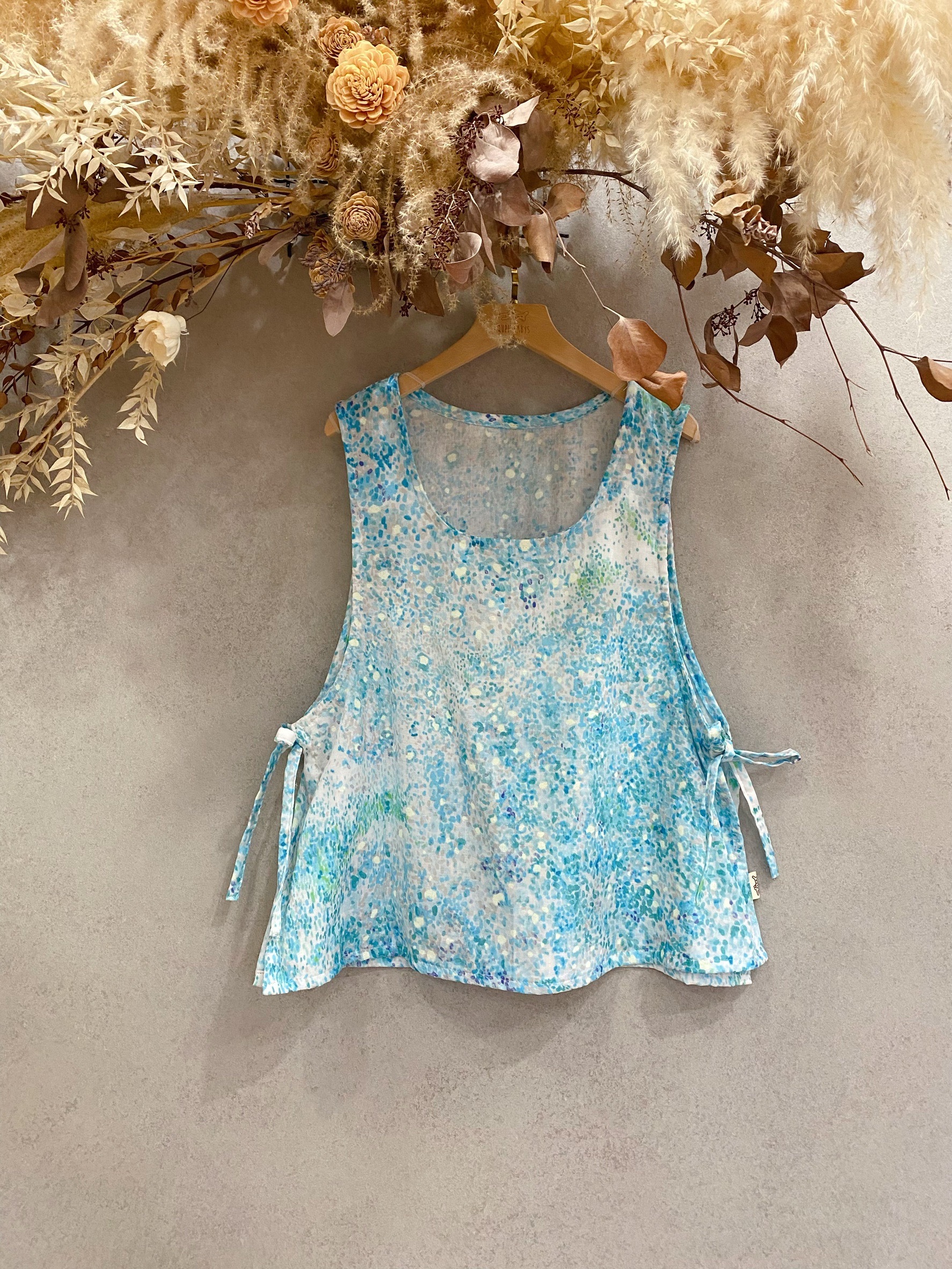 螢火點綴 媽咪側邊啾啾短背心