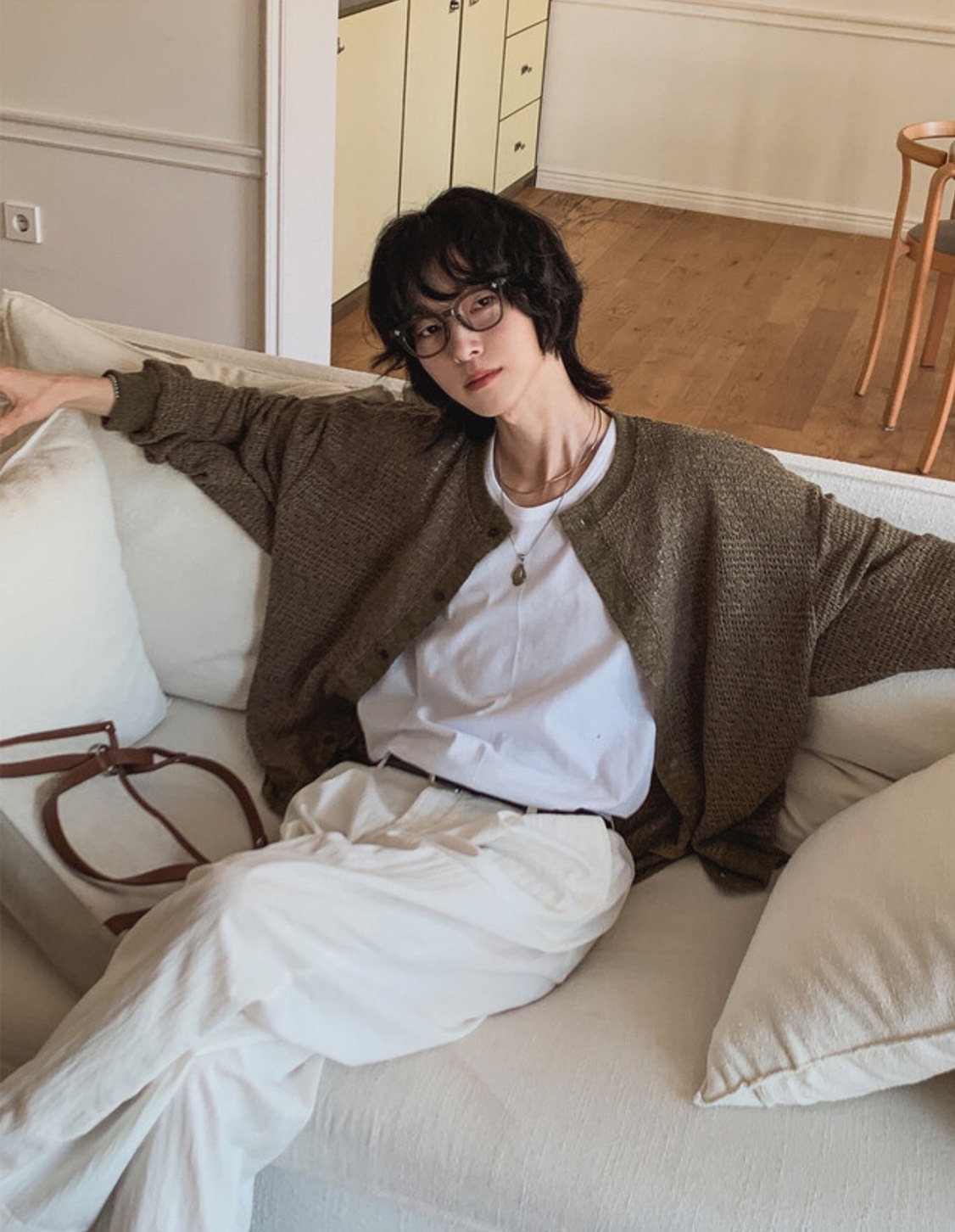 高級感簡約開襟衫