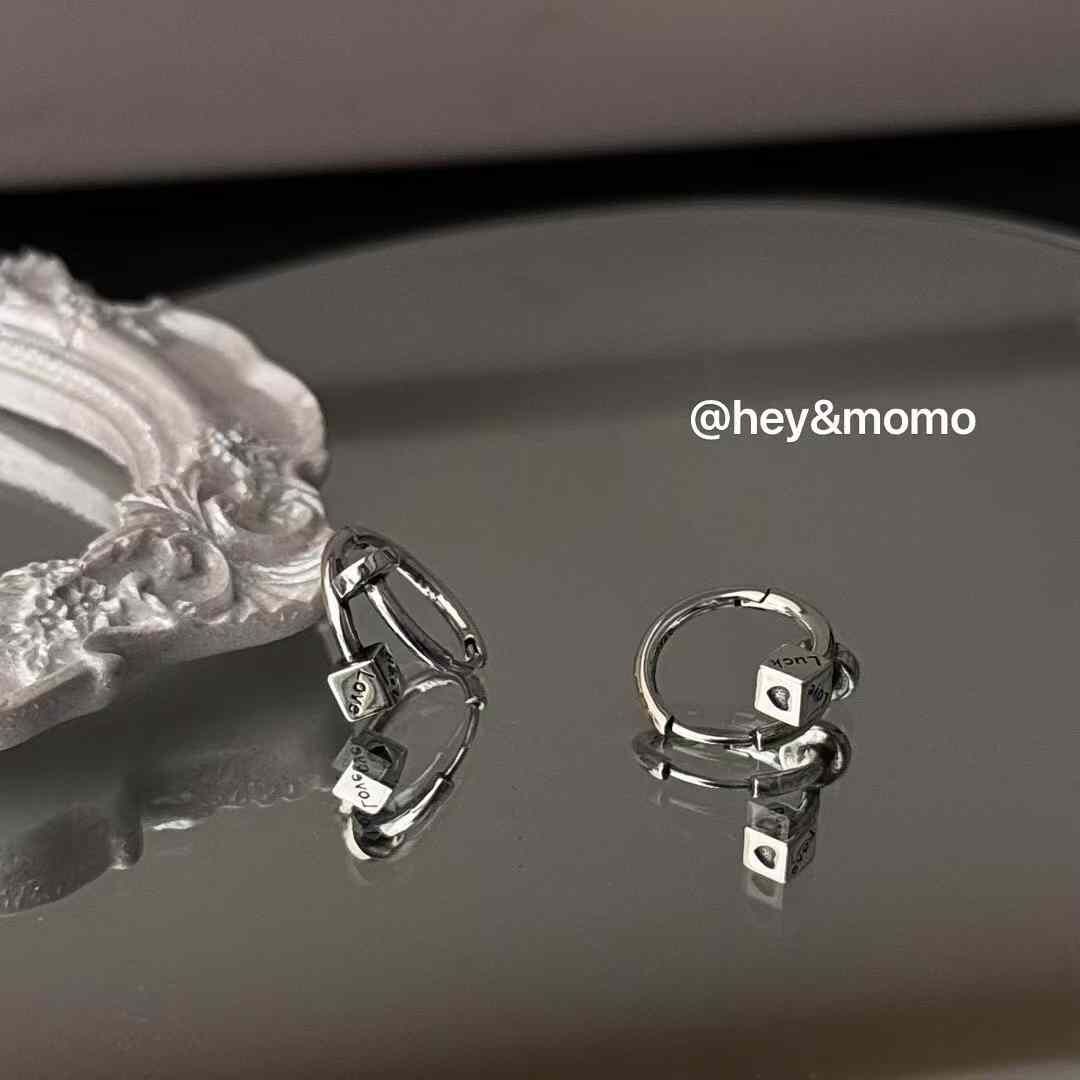 HM4336 925銀釘子造型個性款耳圈