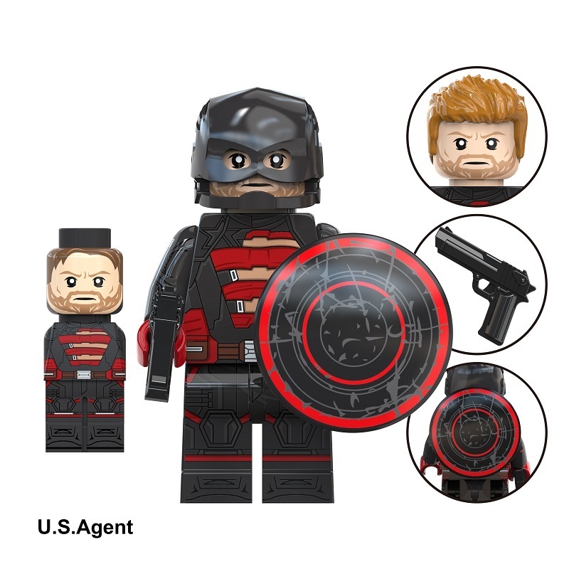 Thunderbolts  US Agent Custom Minifigures Minifigs Fit Lego TV6212 TV1098