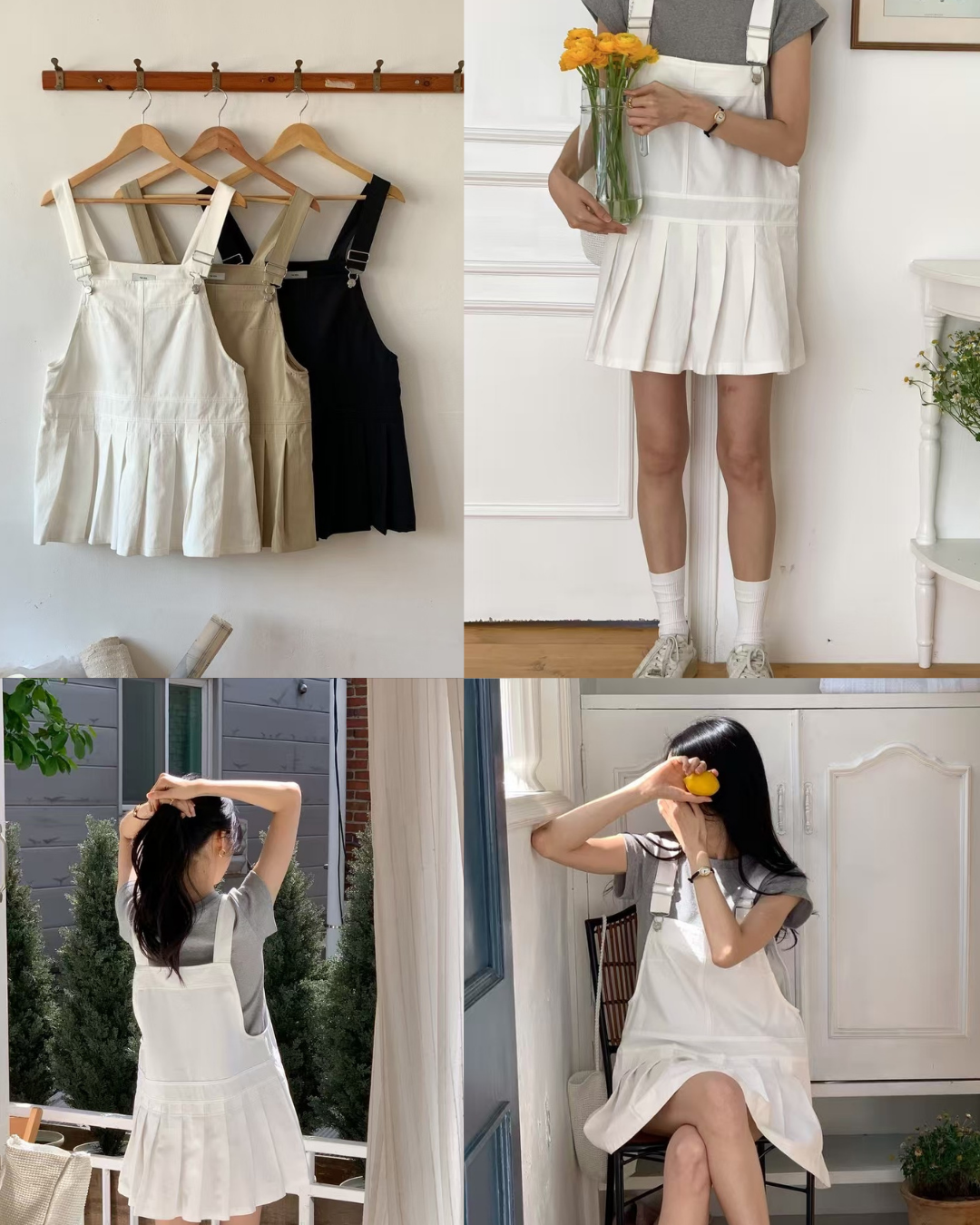 預 購 產 品 丨韓國女裝 - 夏季粗帶百褶連身裙 Made In Korea（ 預計兩星期後發貨 ）