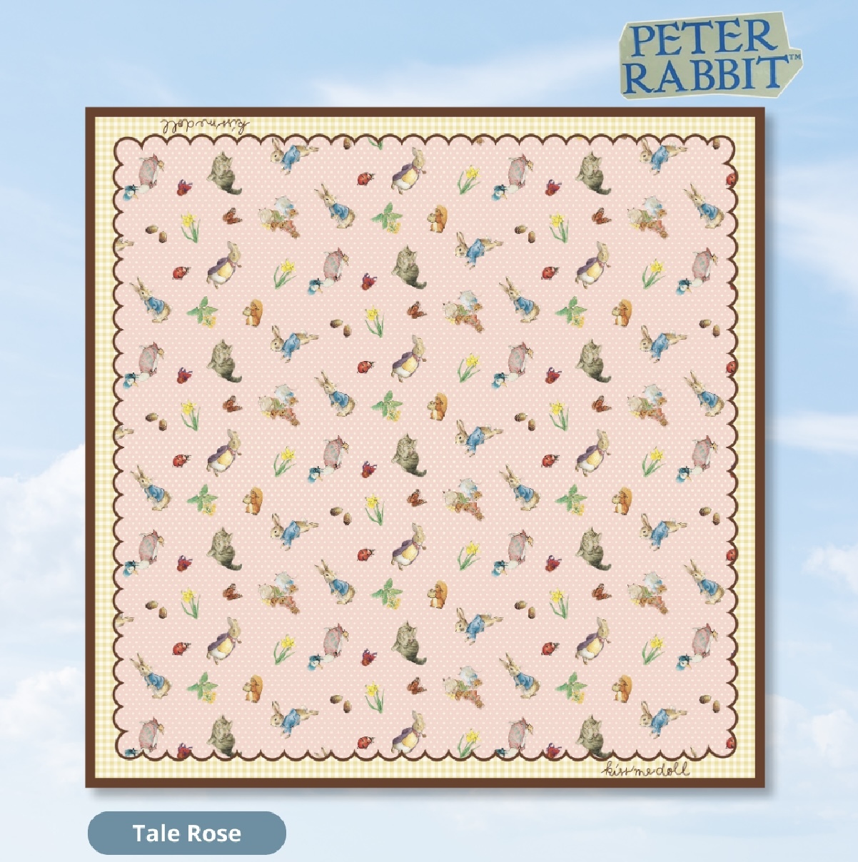 KISS ME DOLL - 真絲絲巾 ( PETER RABBIT )