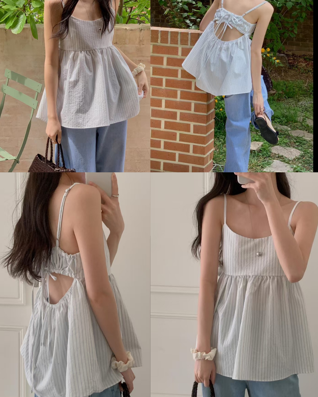 預 購 產 品 丨韓國女裝 - 夏季條紋性感連身裙 Made In Korea（ 預計兩星期後發貨 ）