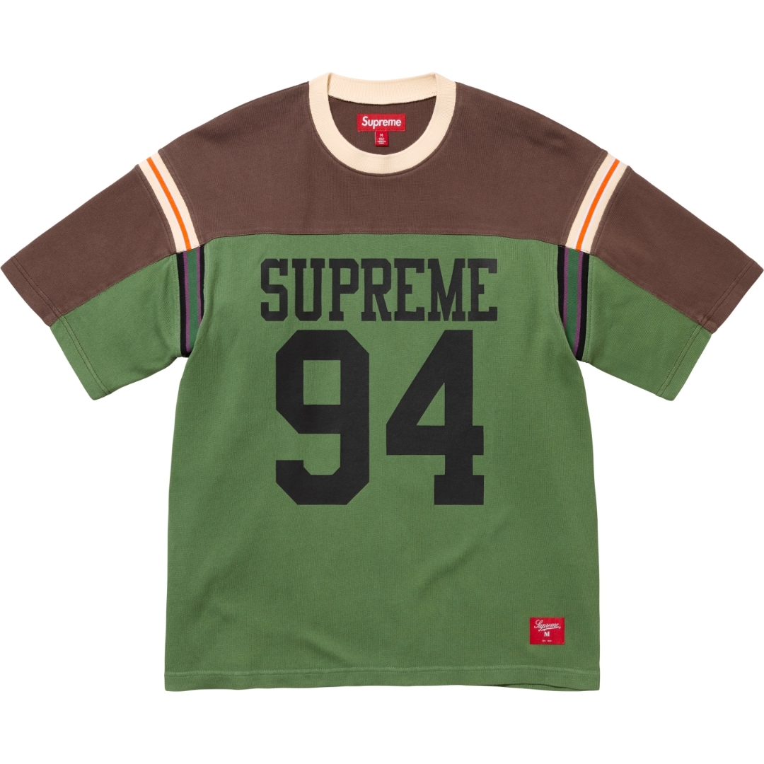 SUPREME SS25 SPLIT S/S FOOTBALL TOP 短T (2色)