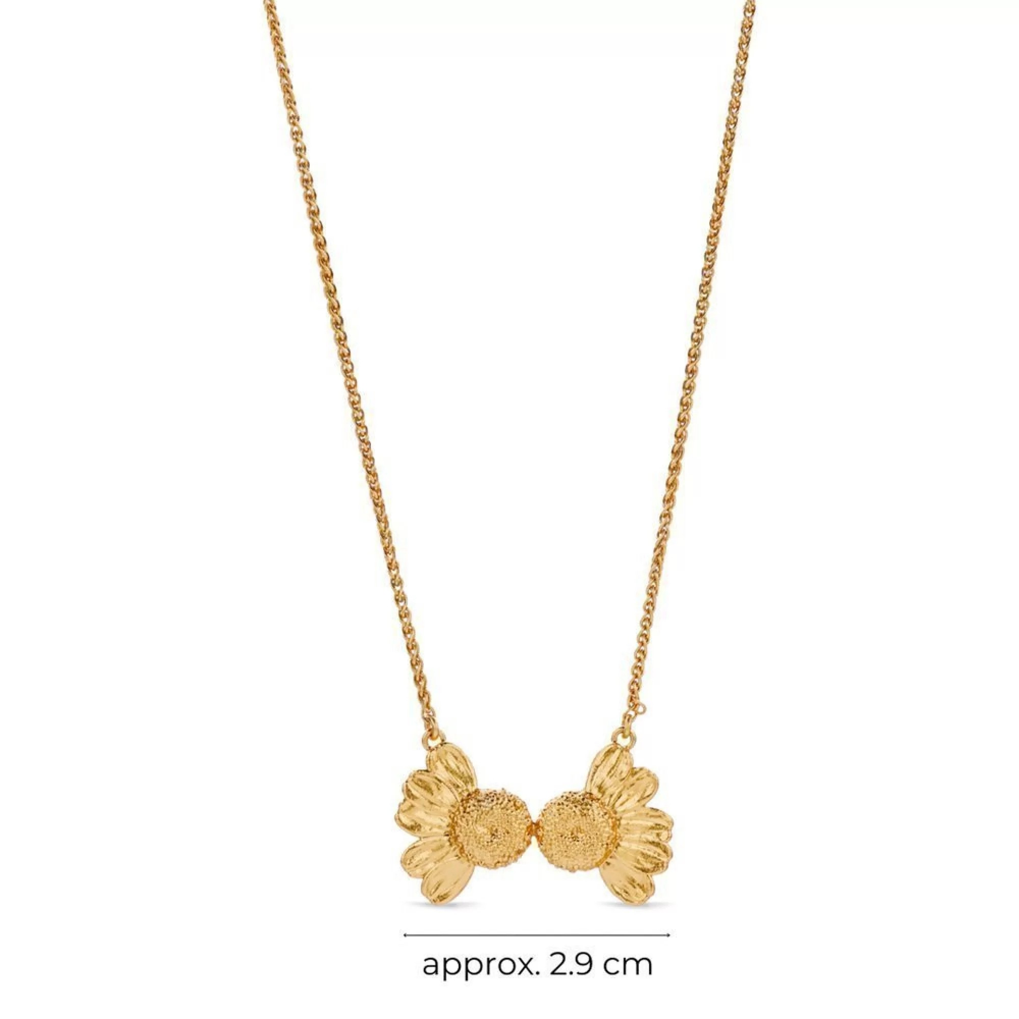 1TA0530-422 [THALLO]  Ismini Daisy Necklace Double Layer 24K Gold Vermeil on Sterling Silver #s505a (EU)