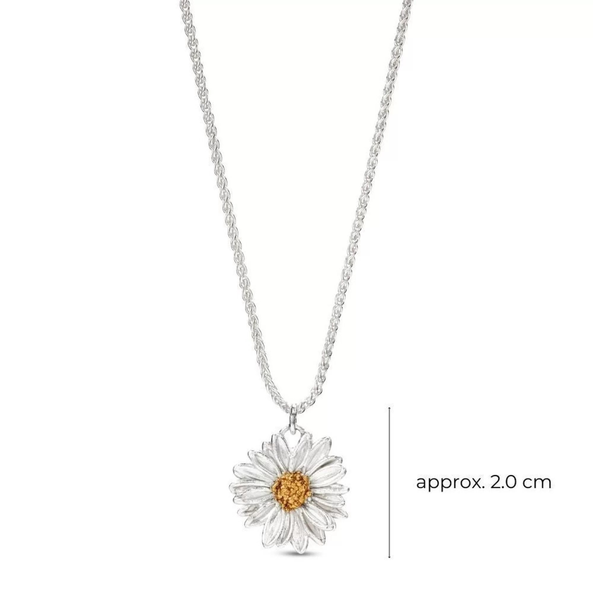 1TA0524-348 THALLO Daisy Field Daisy Pendant Layer 24K Gold and Sterling Silver #s007a (A-SK-E)